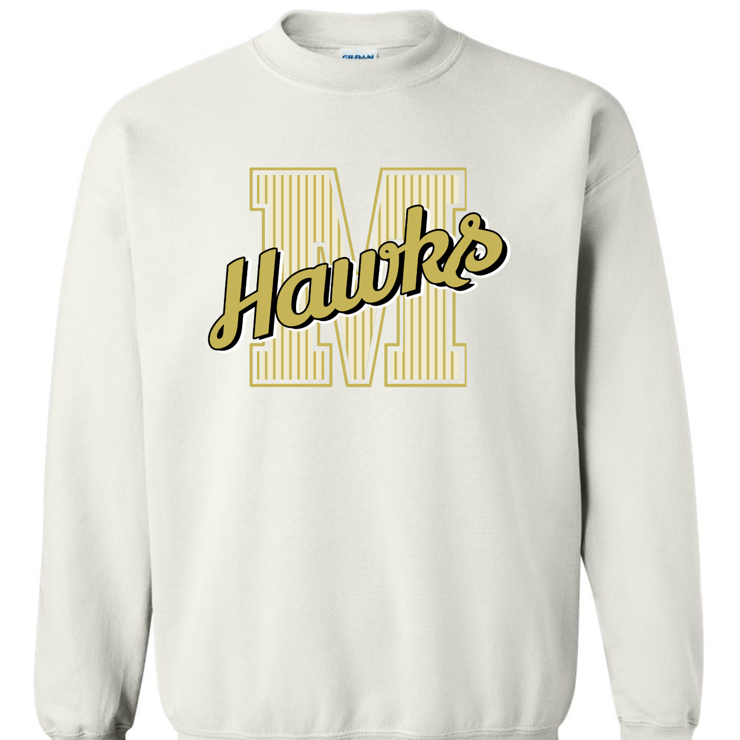 MMS Striped Varsity Letter Sweatshirts