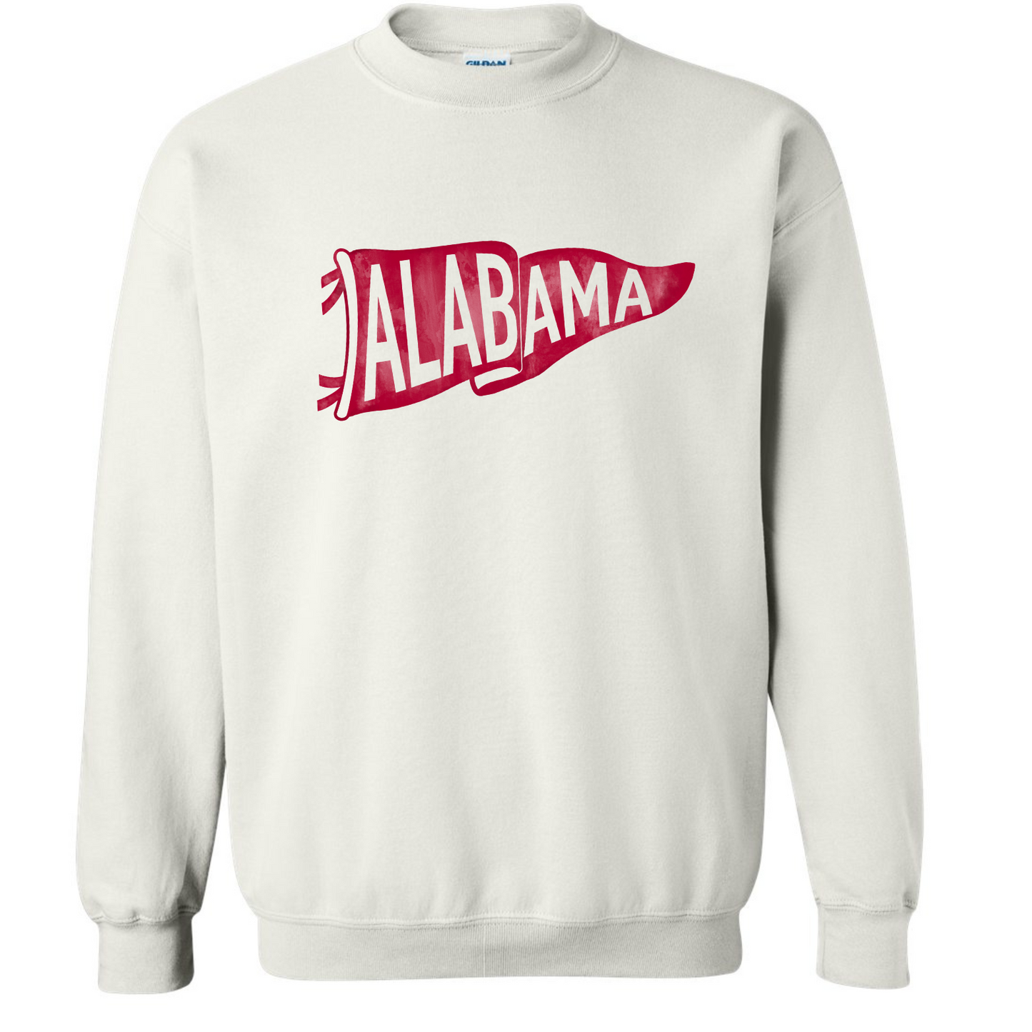 Alabama Pennant - White Sweatshirt