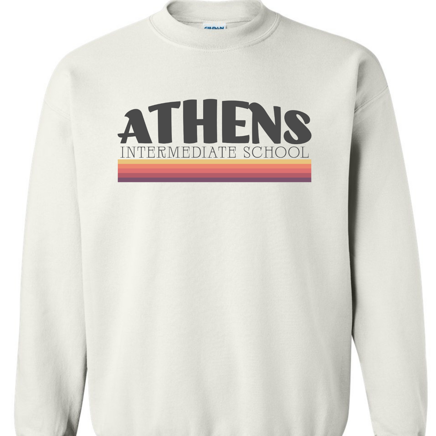 Athens Intermediate School Retro Stripes Sweatshirts