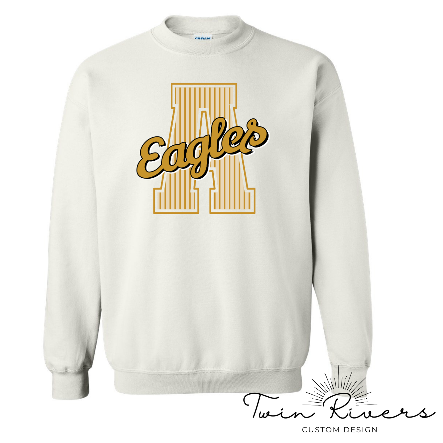 Athens Eagles Striped Varsity Letter Sweatshirts