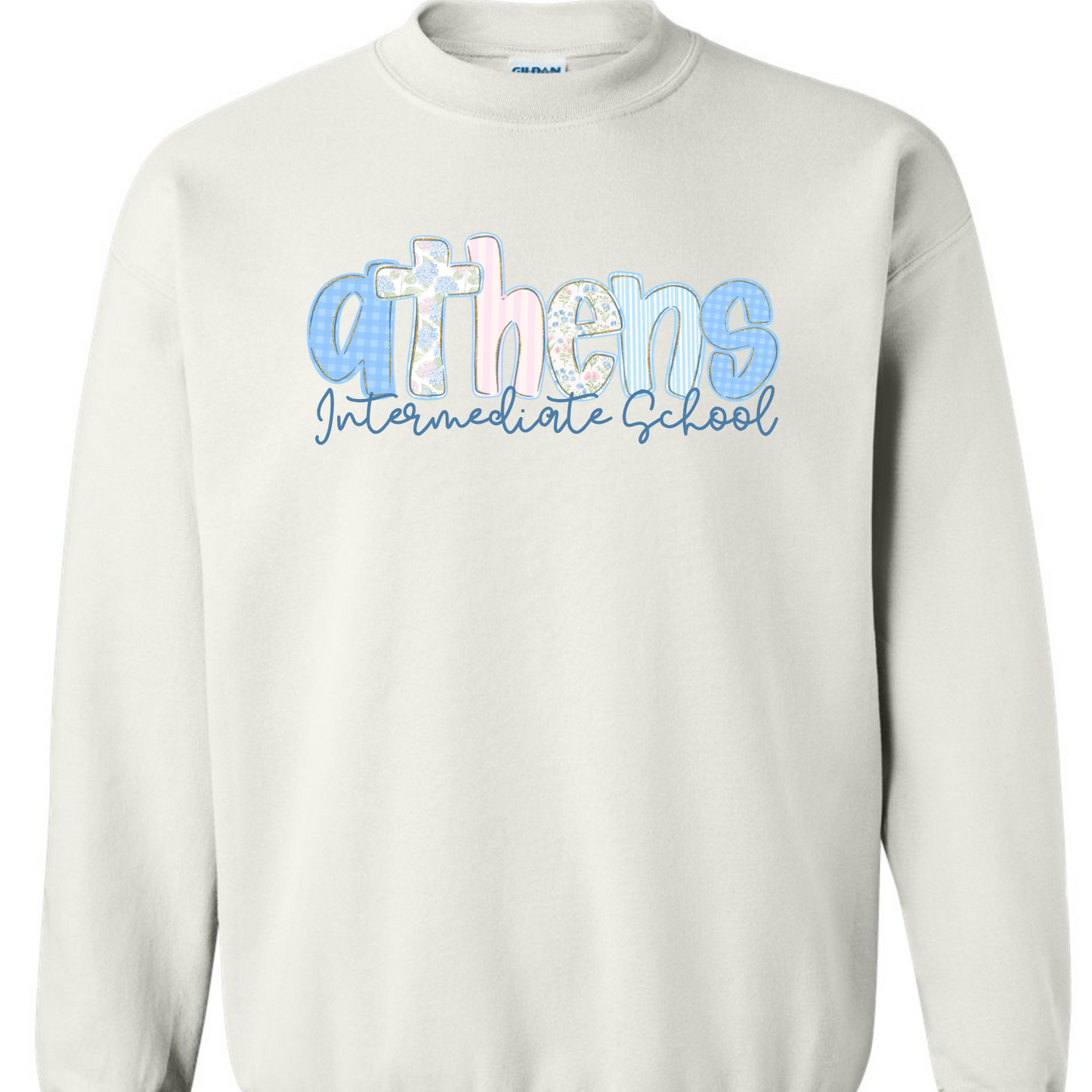 Athens Intermediate School Floral Letters Sweatshirts