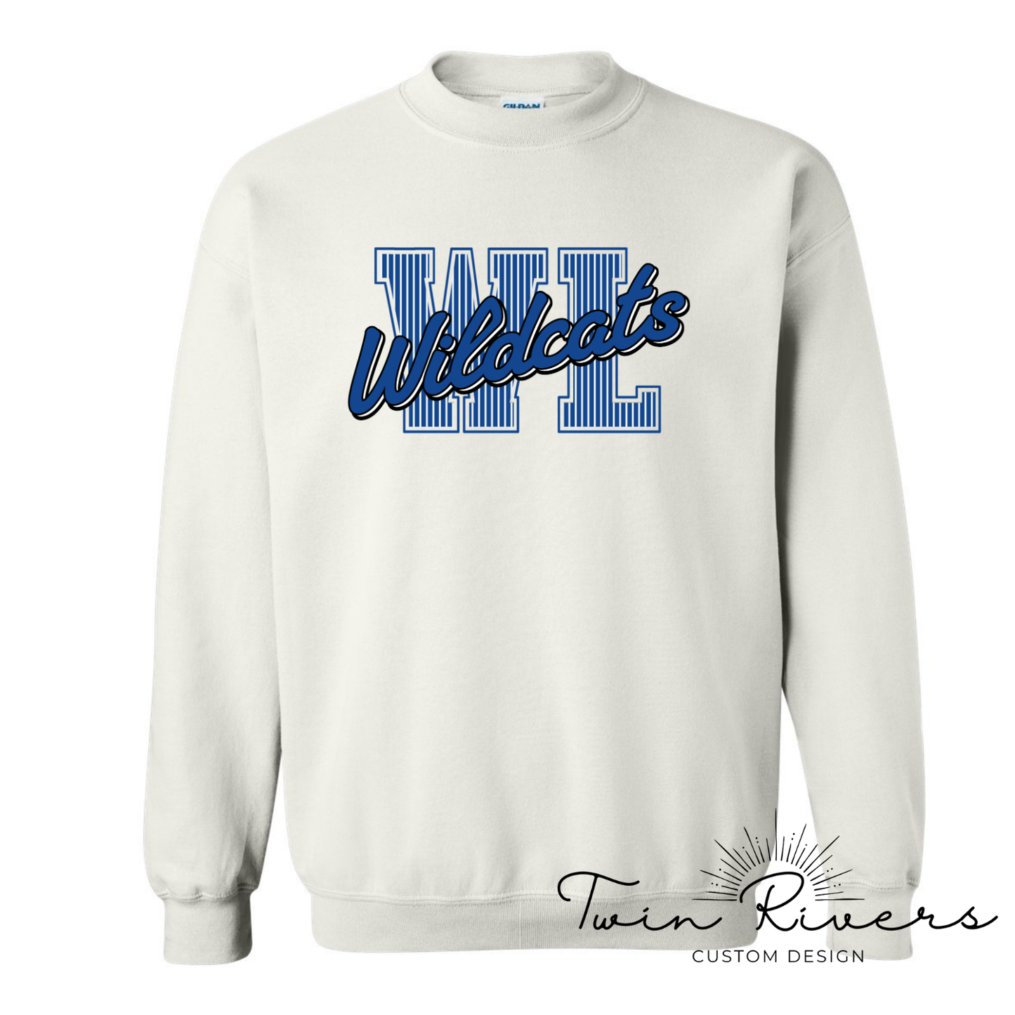 West Limestone Wildcats Striped Varsity Letter Sweatshirts