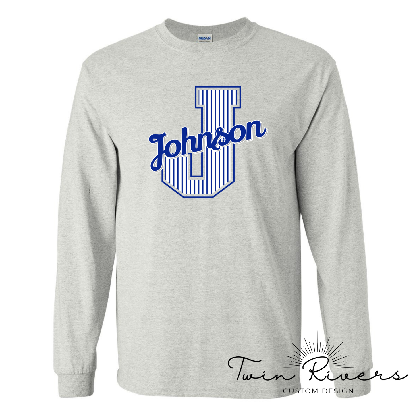Johnson Striped Varsity Letter Long Sleeve