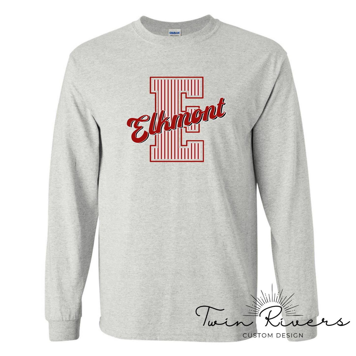 Elkmont Striped Varsity Letter Long Sleeve