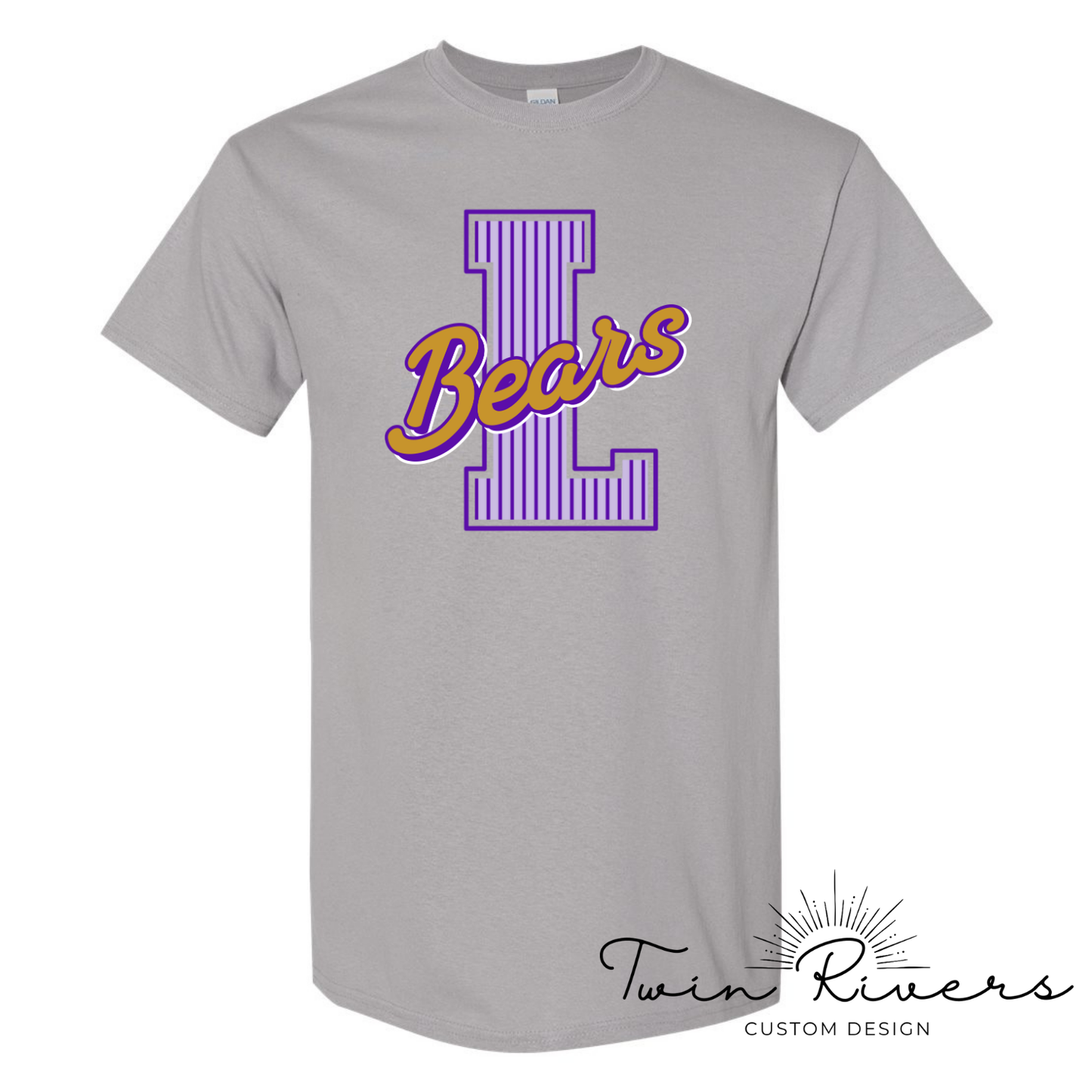 Lexington Golden Bears Striped Varsity Letter Tees