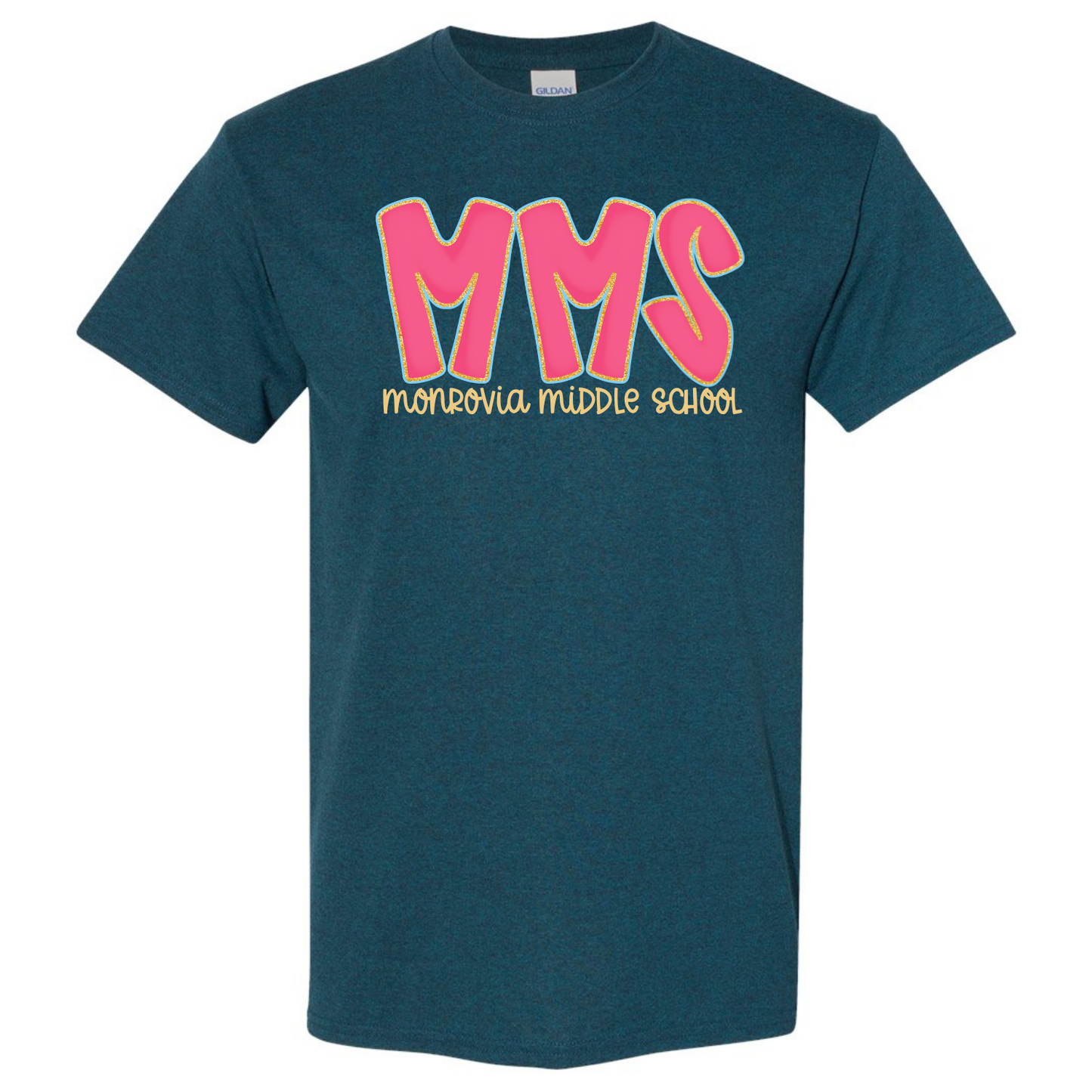 MMS Hot Pink Doodle Letter Tees