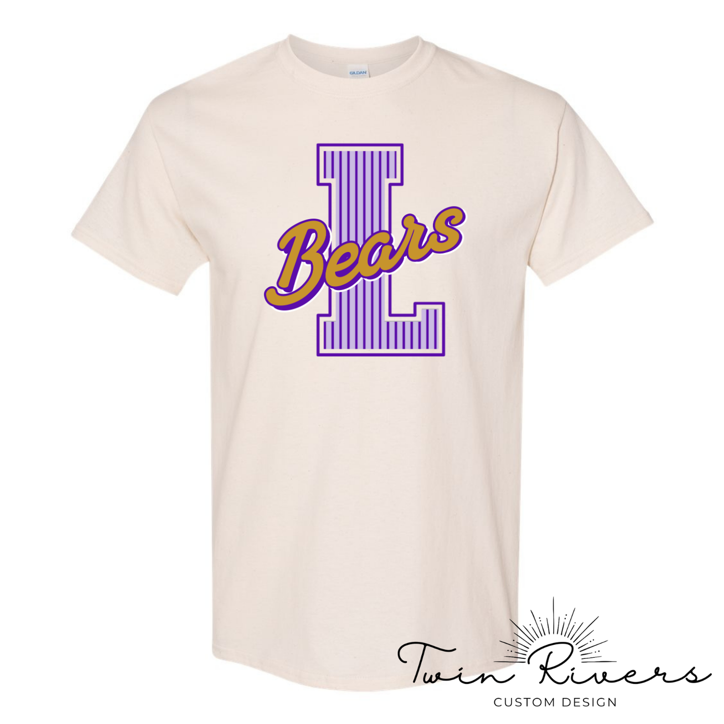 Lexington Golden Bears Striped Varsity Letter Tees