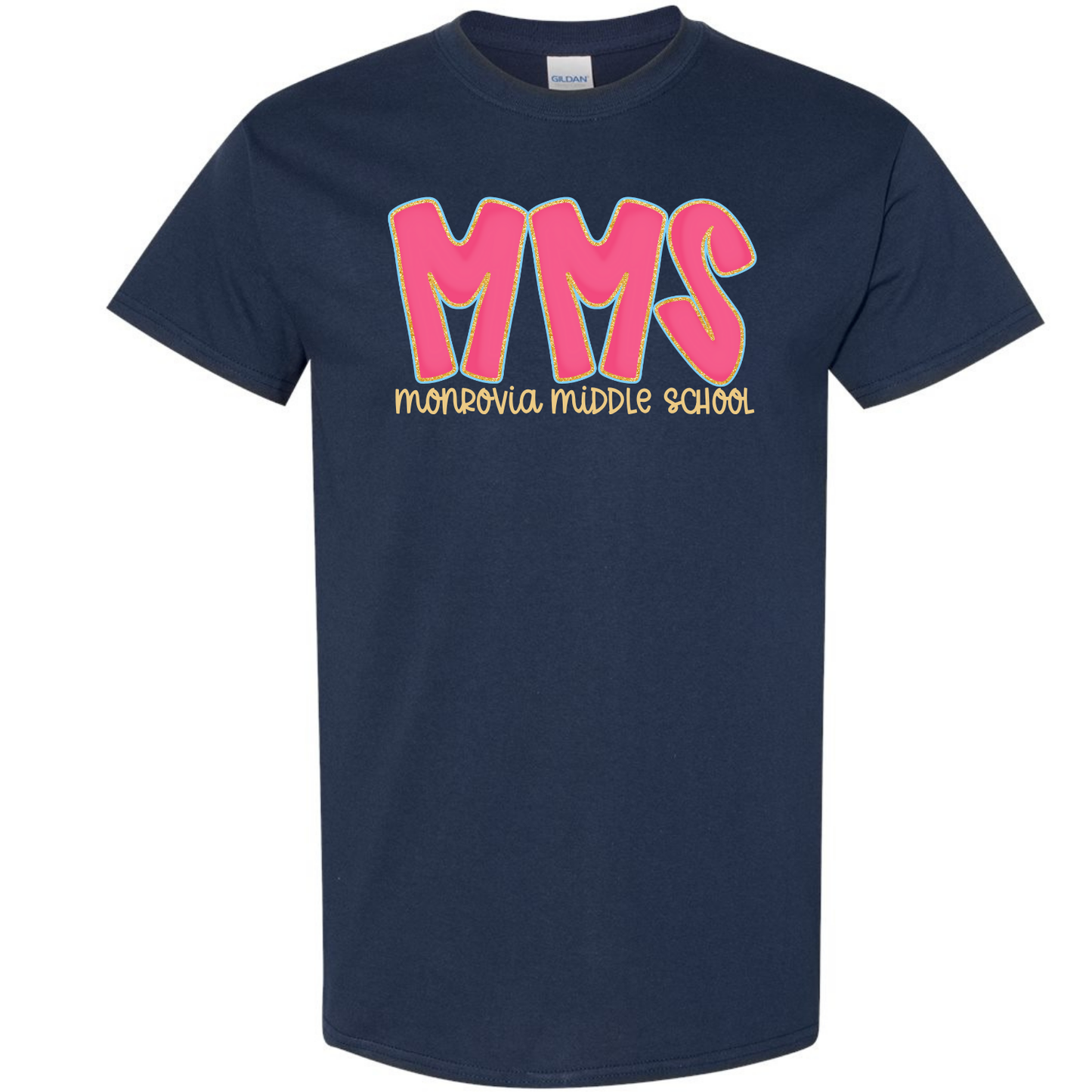 MMS Hot Pink Doodle Letter Tees