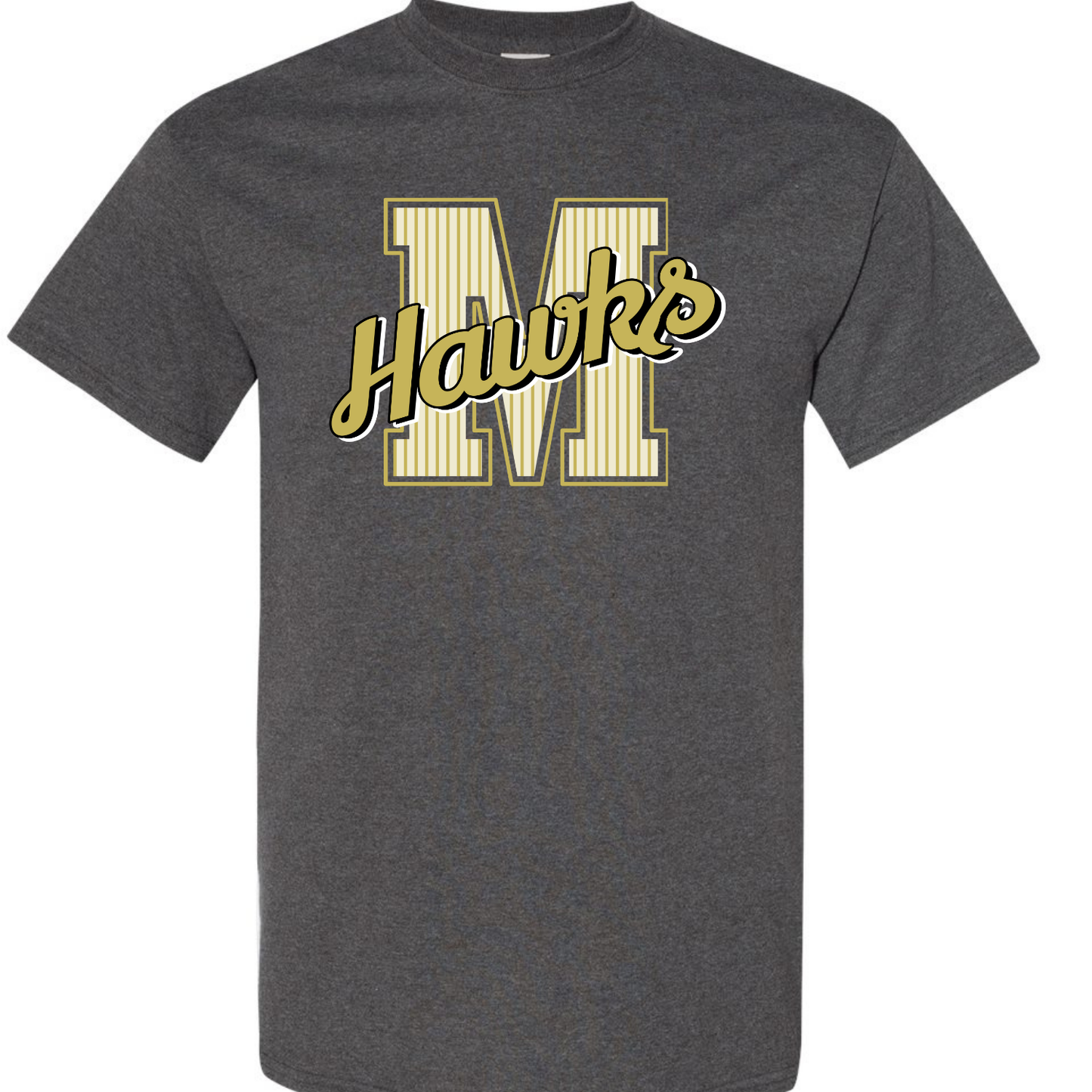 MMS Striped Varsity Letter Tees