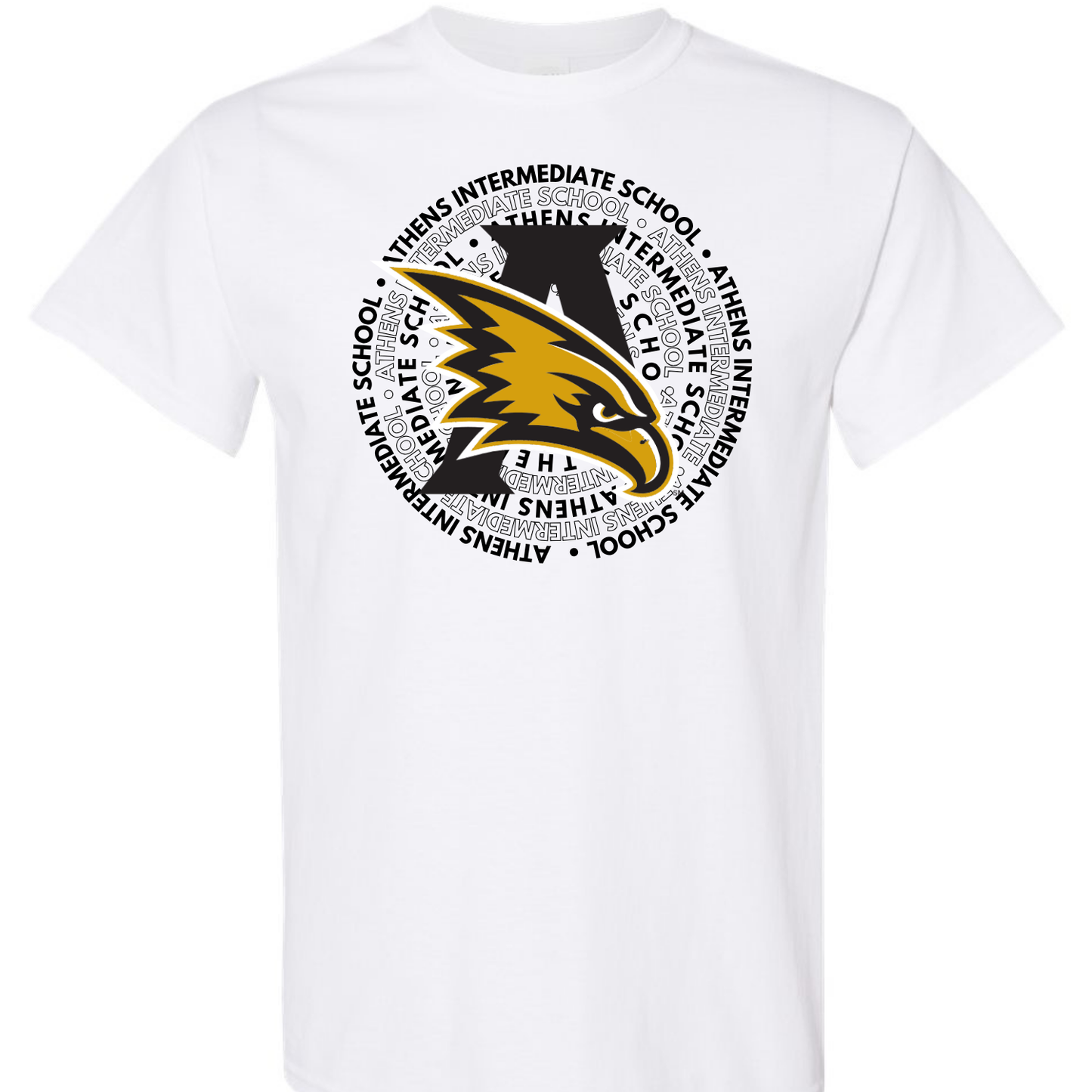 Athens Intermediate School Round Logo Short Sleeve Shirts