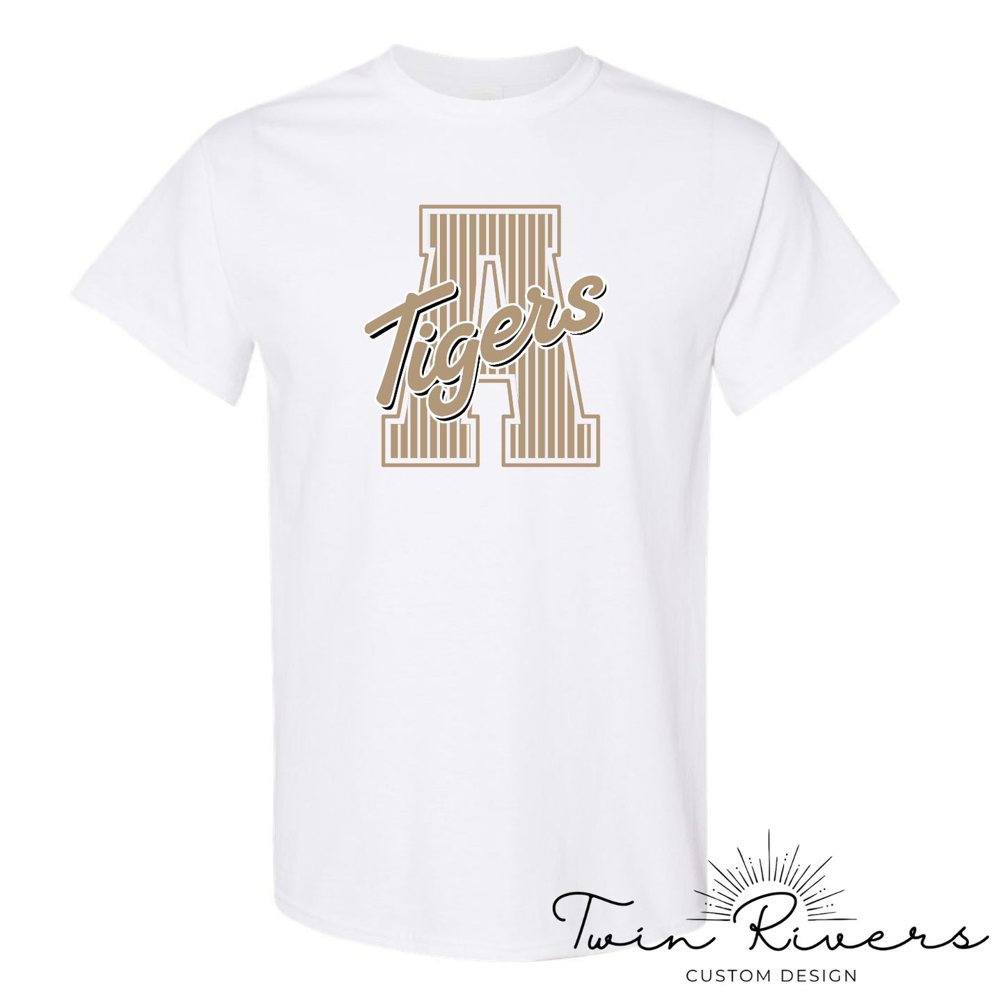 Ardmore Tigers Striped Varsity Letter Tees