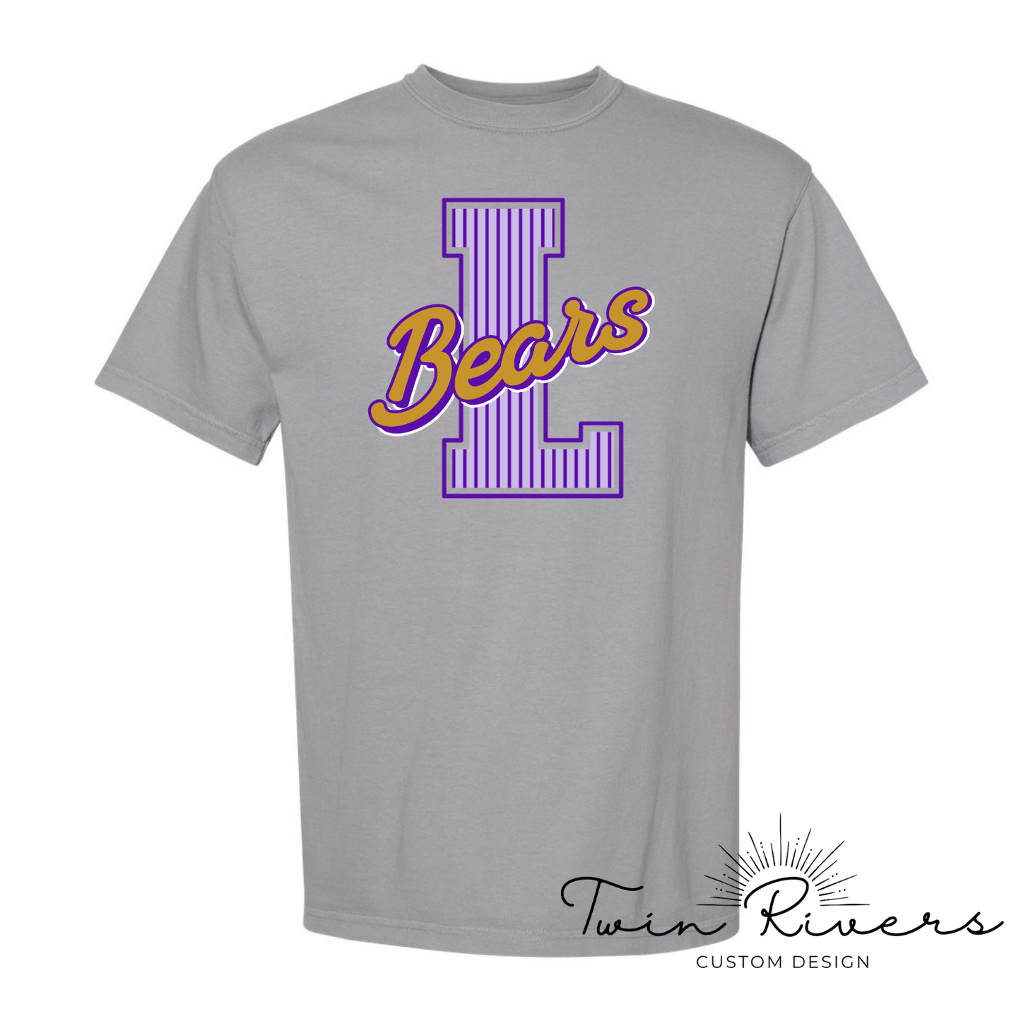 Lexington Golden Bears Striped Varsity Letter Tees