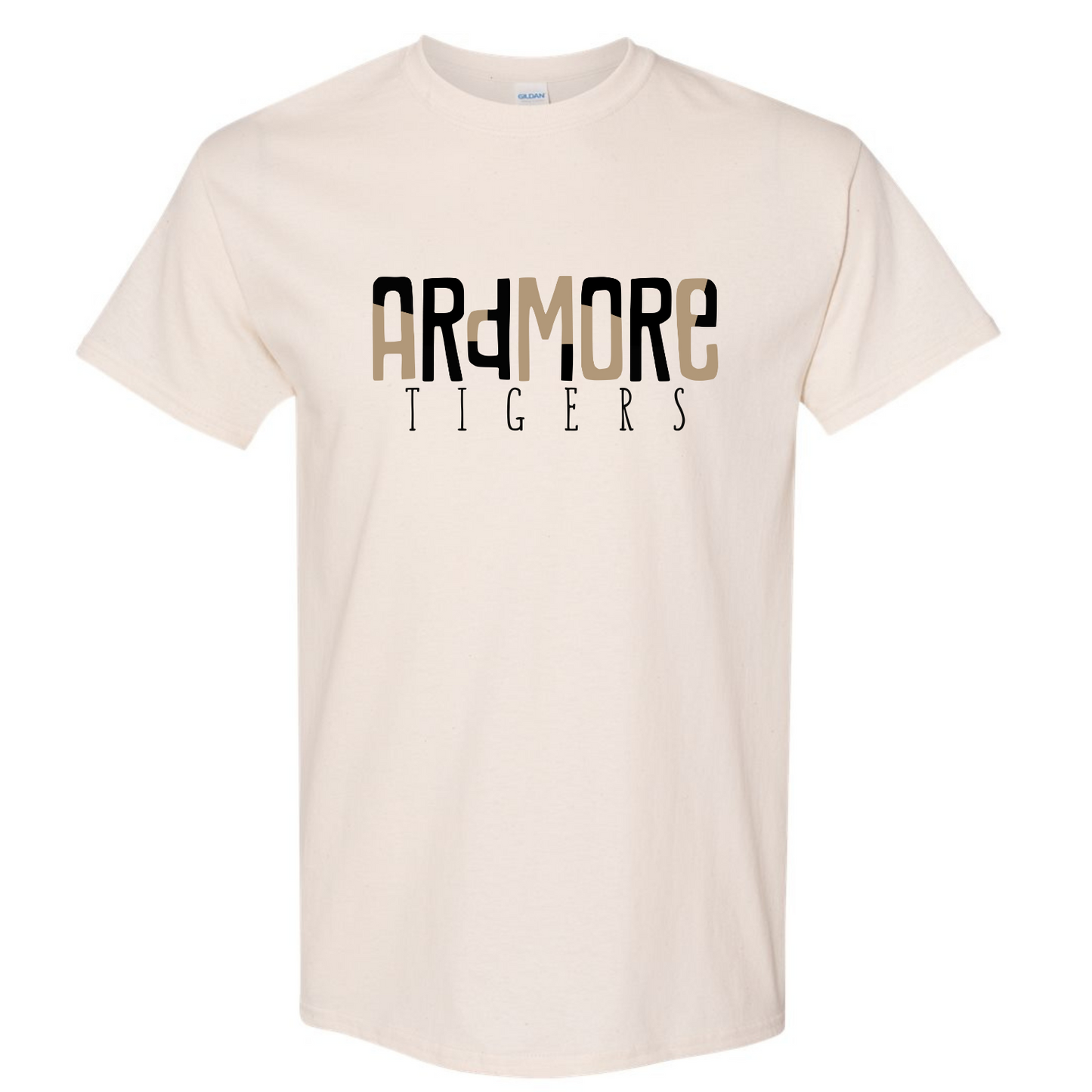 Ardmore Tigers Color Block - Gildan Natural Short Sleeve