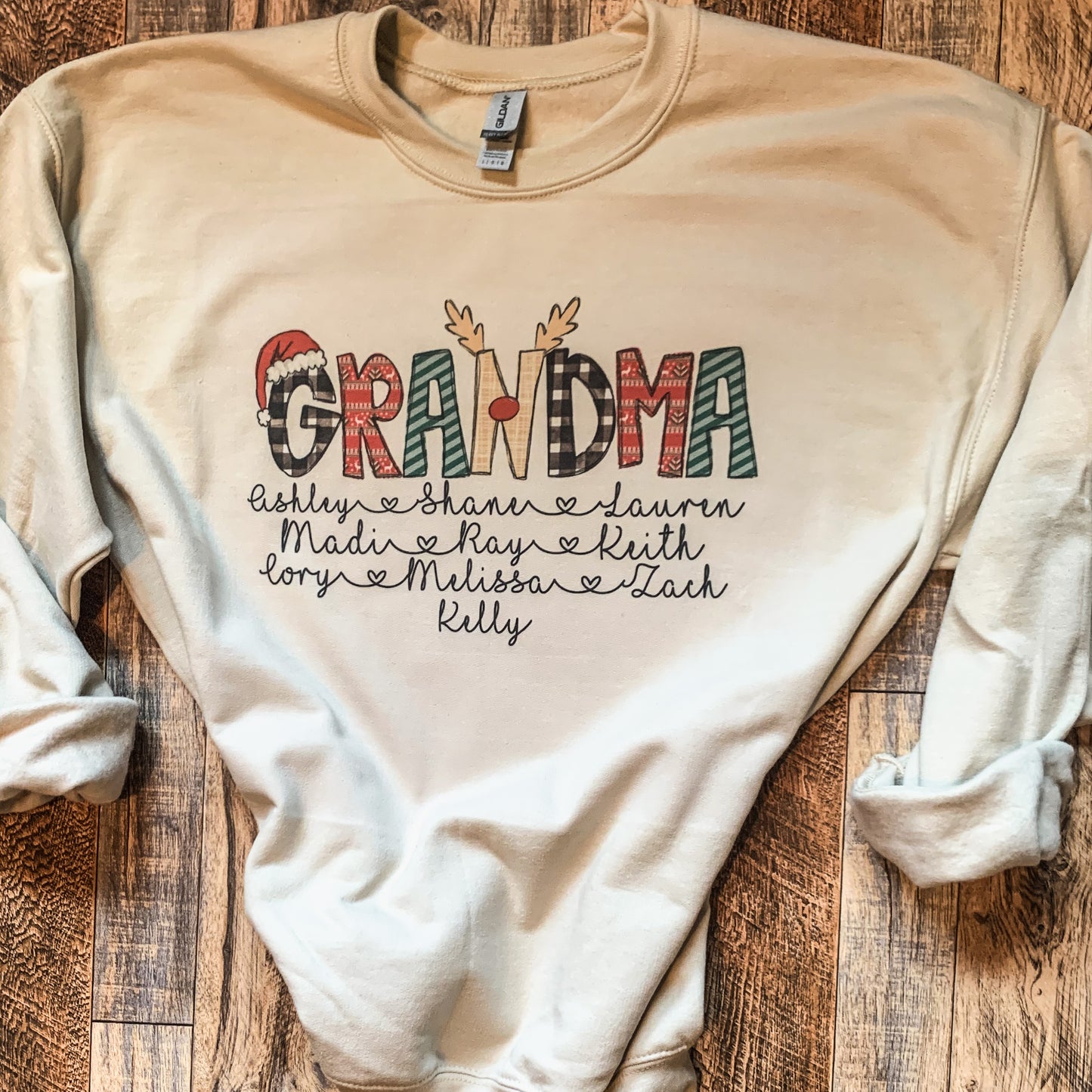 Christmas Doodle Letters - WITH CUSTOM CURSIVE NAMES