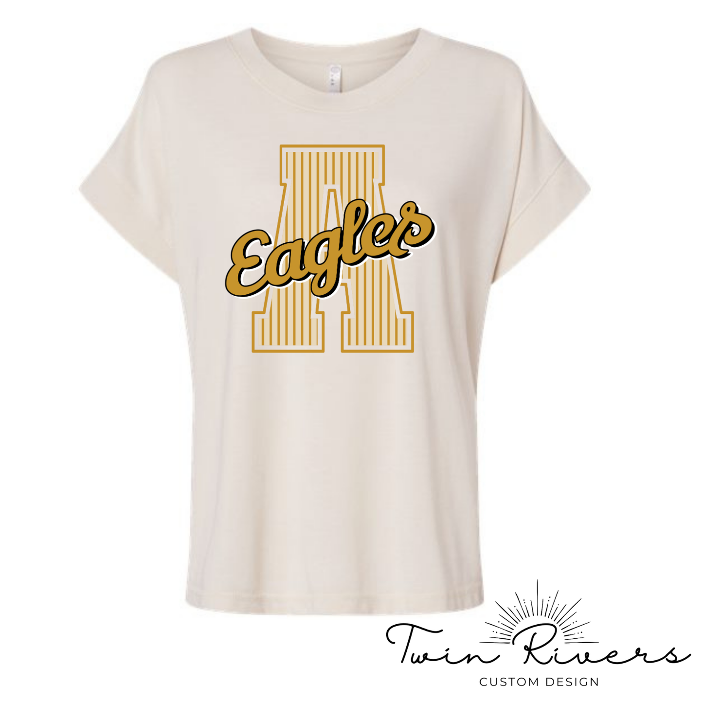Athens Eagles Vintage Striped Varsity Tees