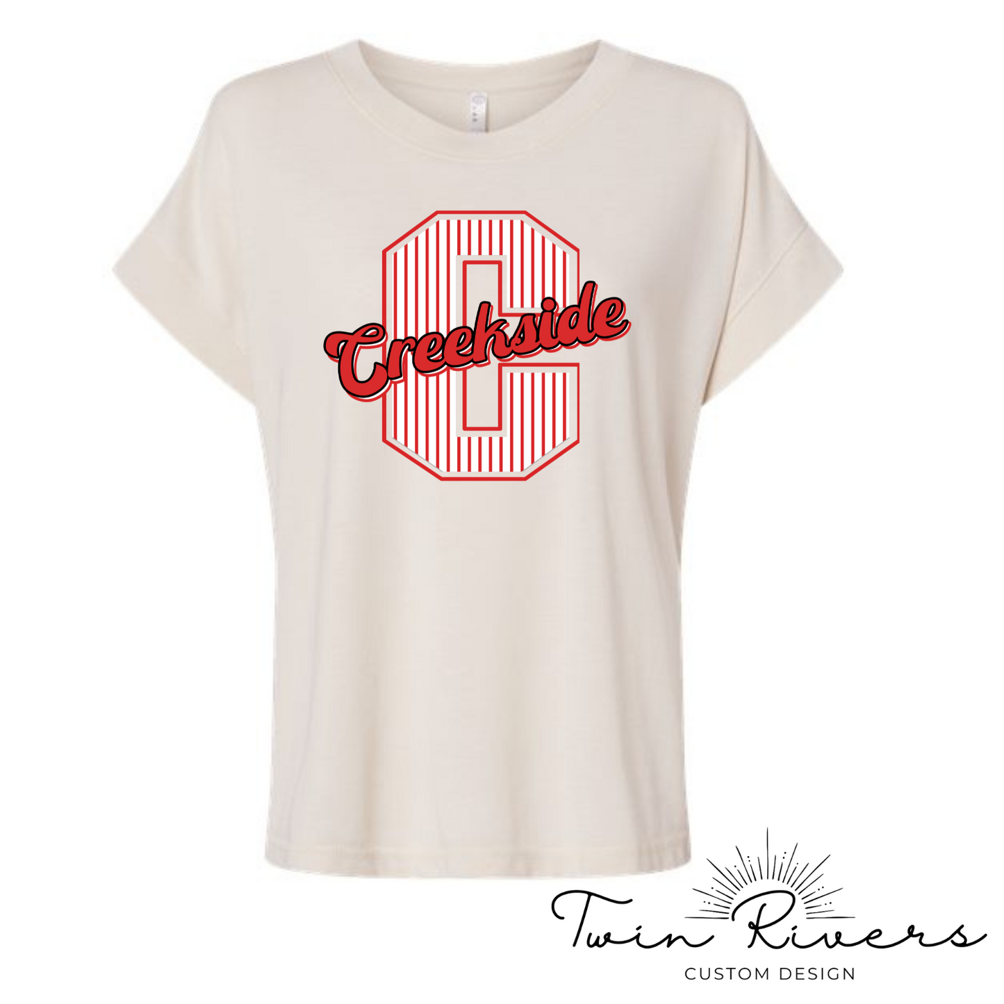 Creekside Striped Varsity Letter Vintage Tees