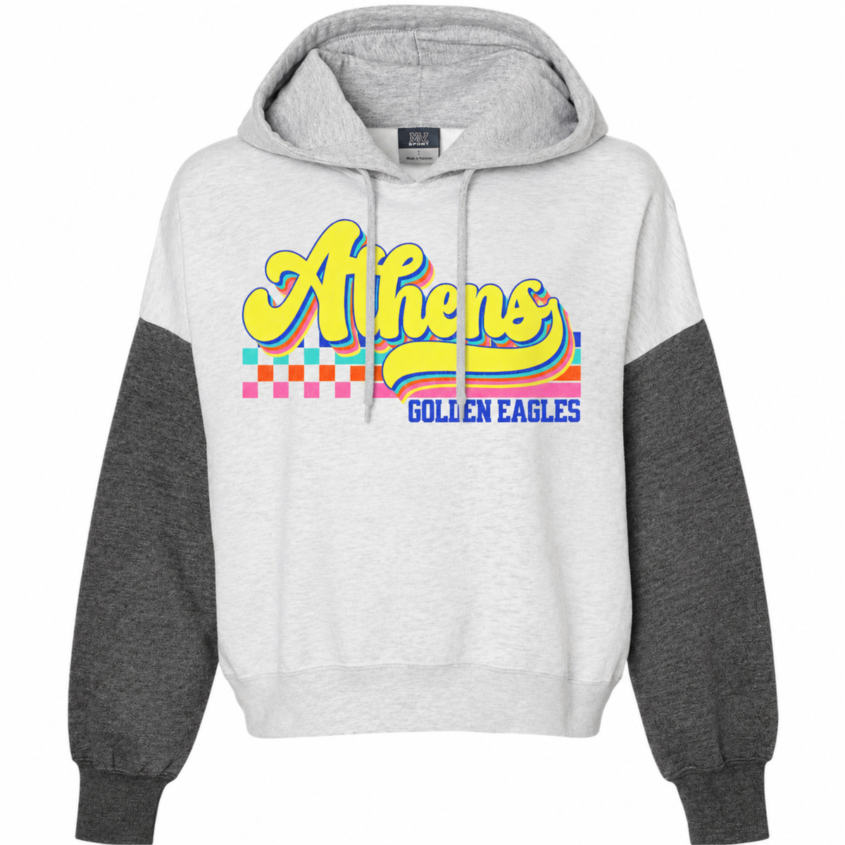 Athens Eagles Vibrant Checker Script - ADULT