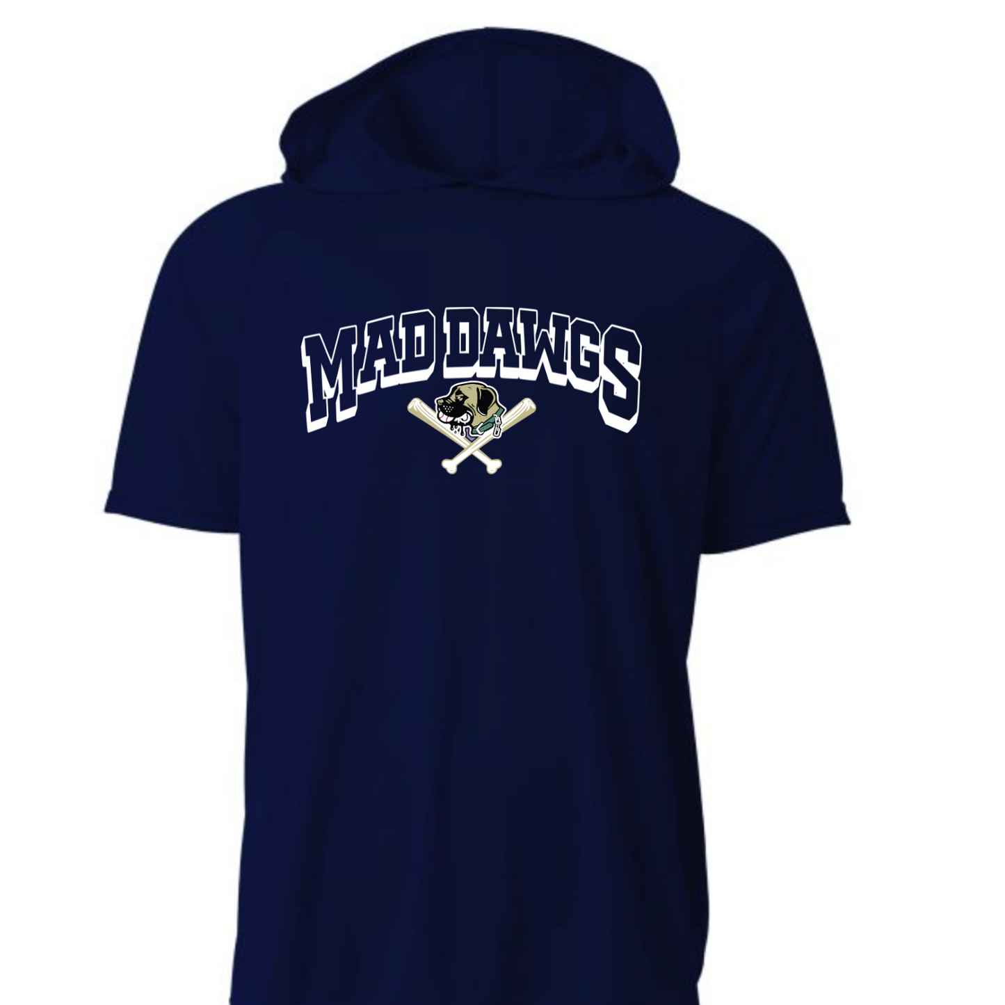 Mad Dawgs Mascot Dri-Fit Hooded Short Sleeve