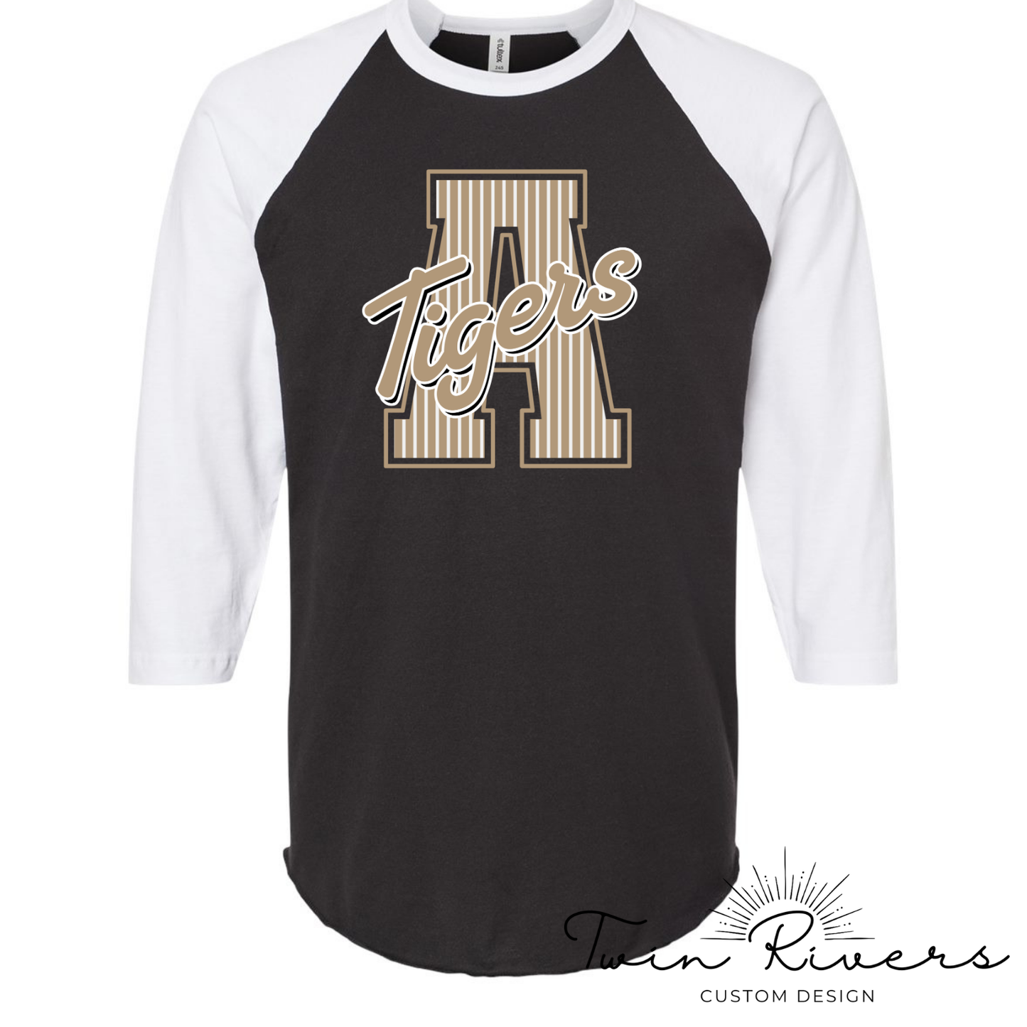 Ardmore Tigers Varsity Striped Letter Vintage Tees