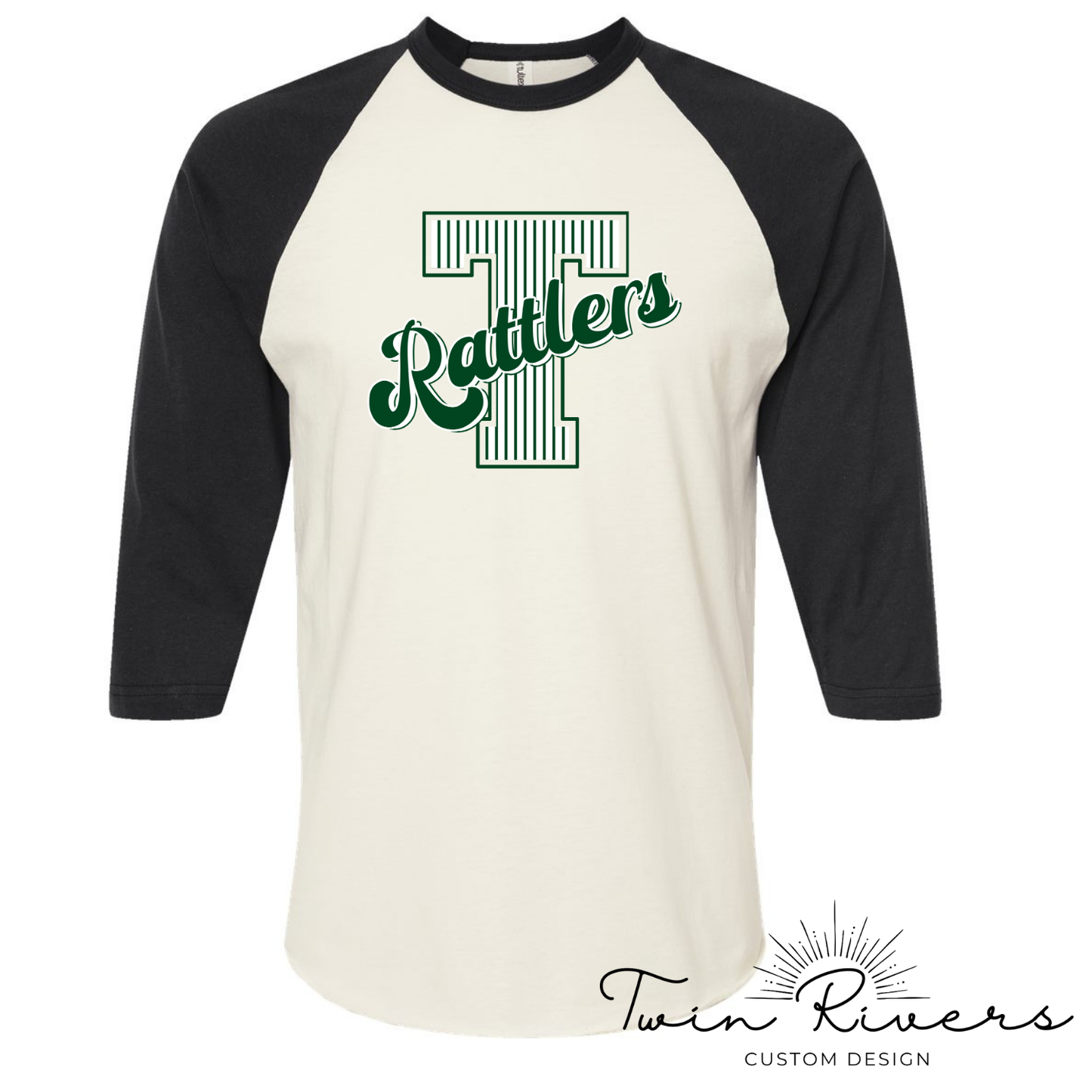 Tanner Rattlers Striped Varsity Letter Vintage Tees