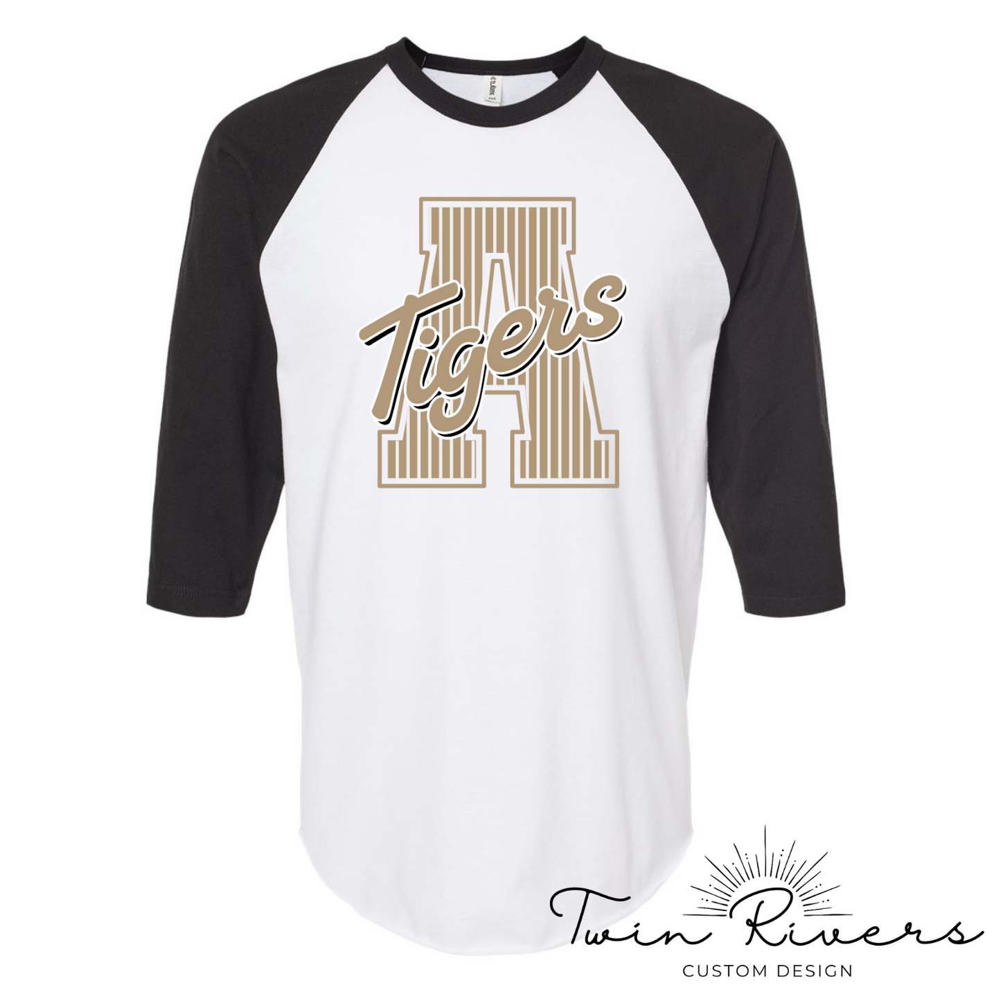 Ardmore Tigers Varsity Striped Letter Vintage Tees
