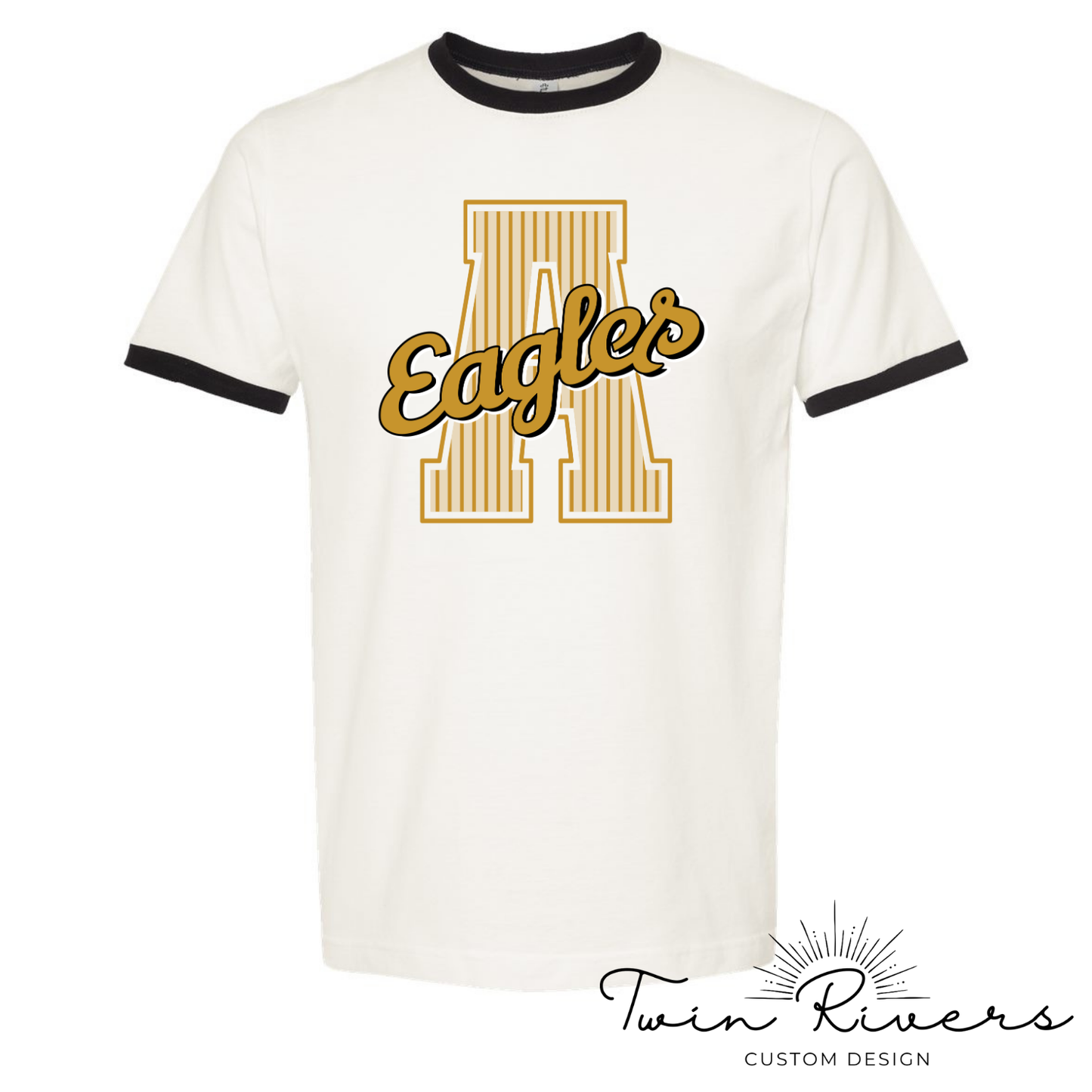 Athens Eagles Vintage Striped Varsity Tees