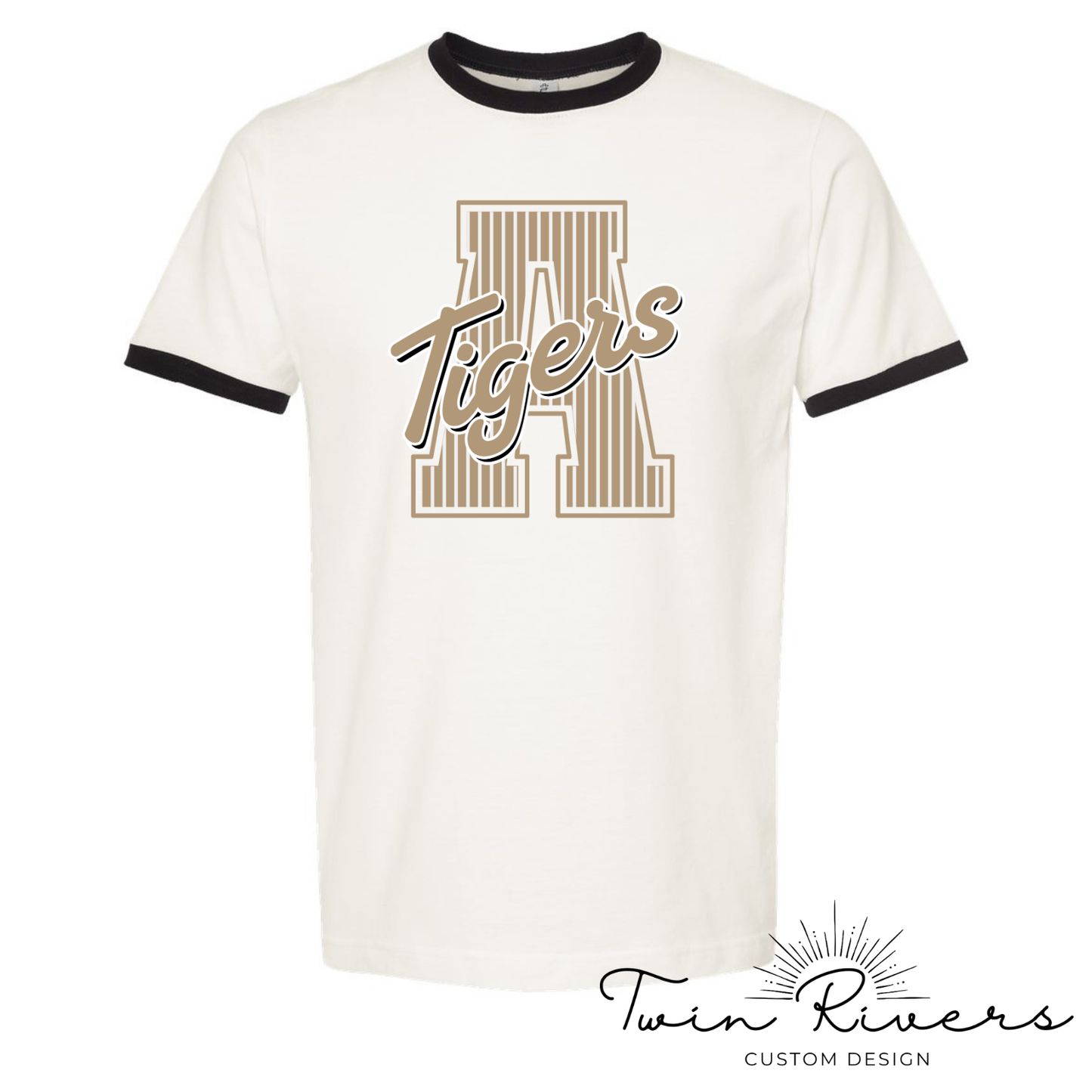 Ardmore Tigers Varsity Striped Letter Vintage Tees
