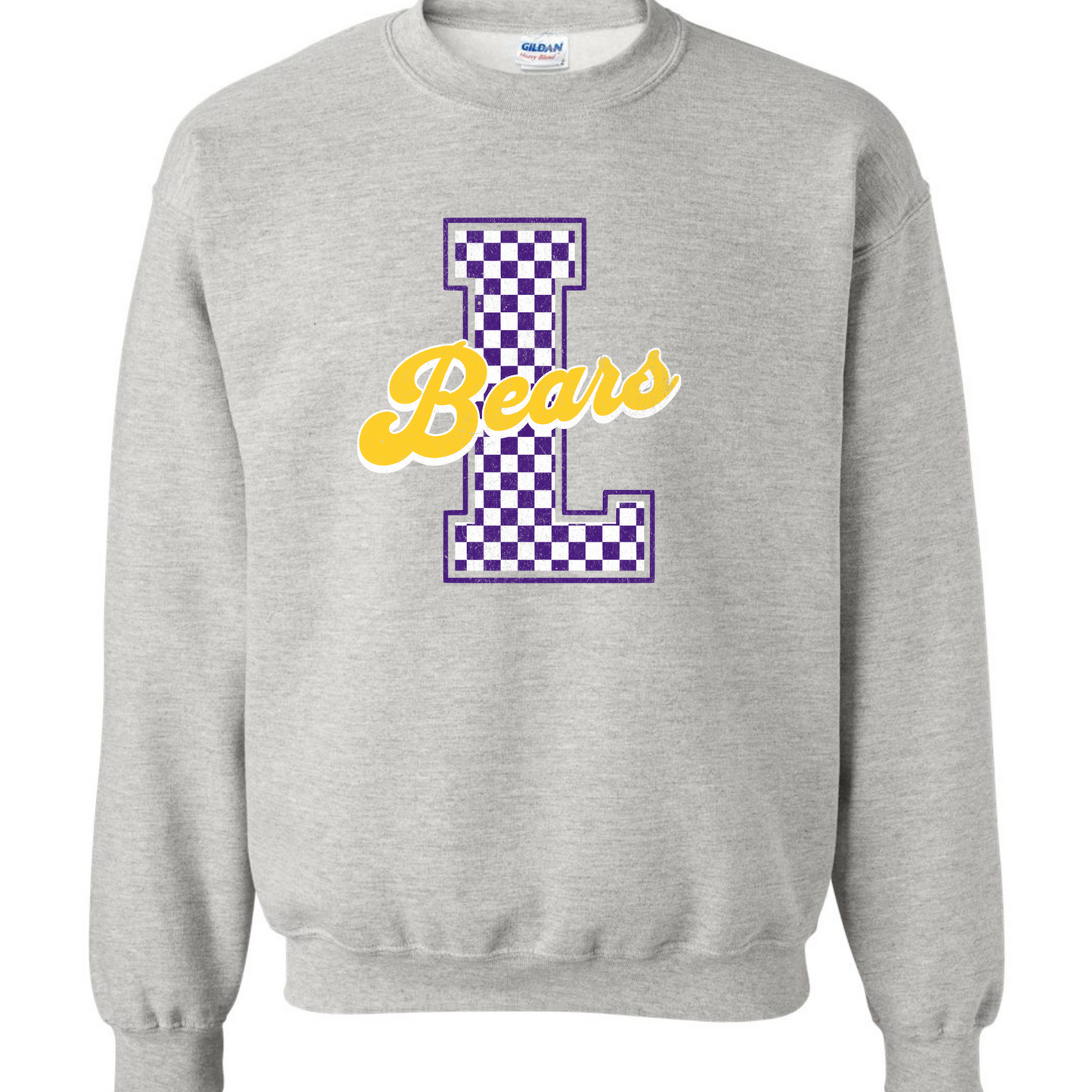 Lexington Varsity Letter - Gildan Ash Gray Sweatshirt