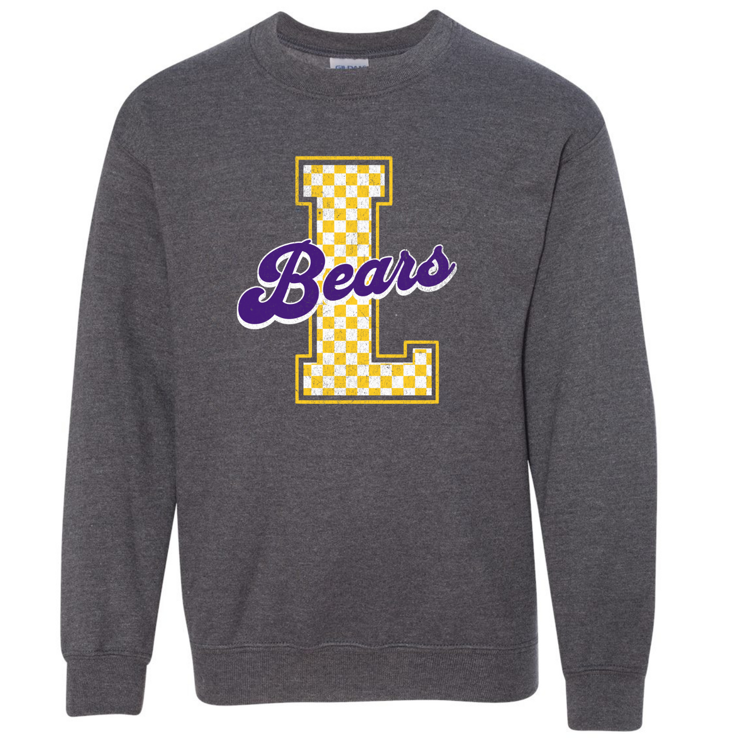 Lexington Varsity Letter Gildan Dark Heather Sweatshirt