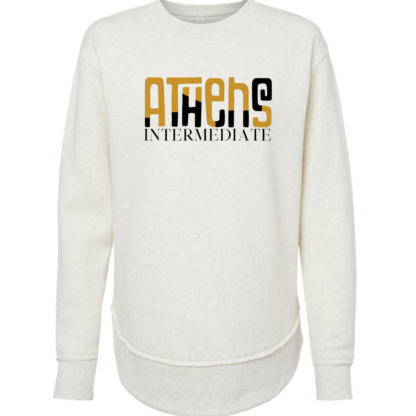 Athens Intermediate School Color Block - Lat Natural Weekender Fleece