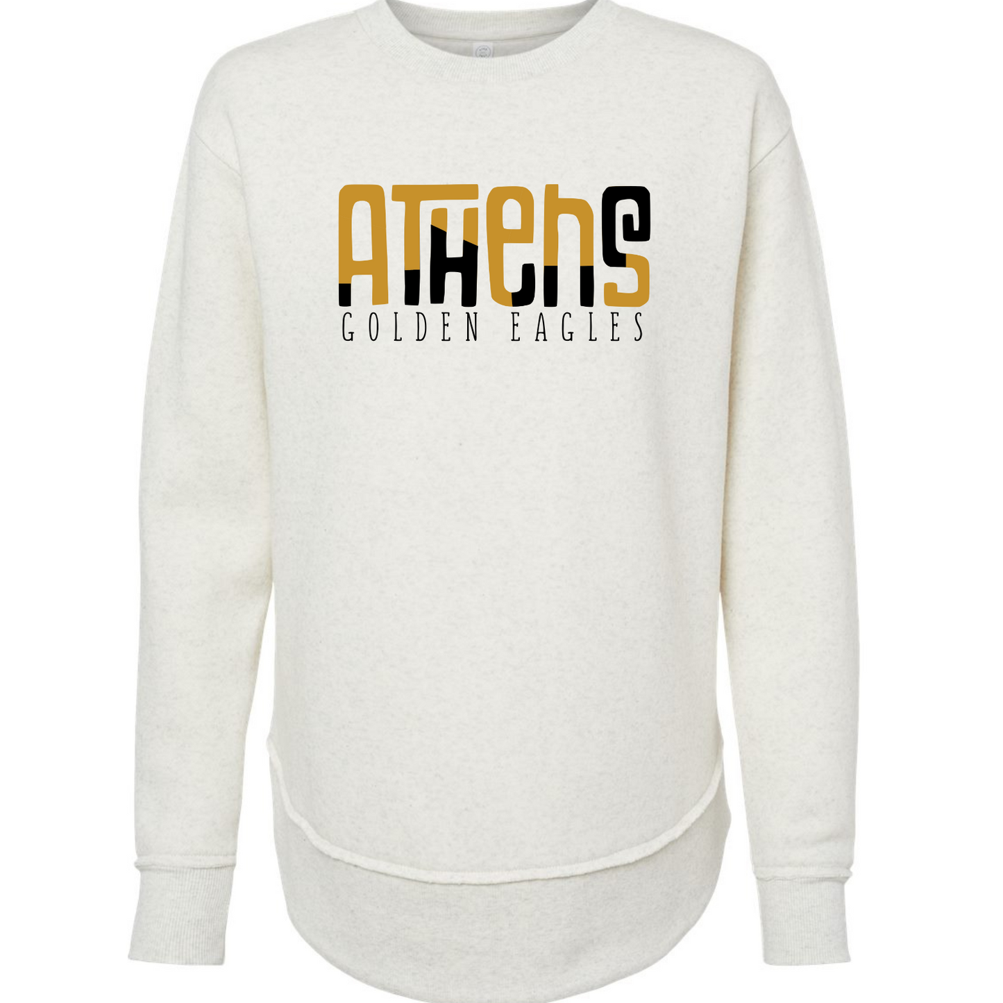 Athens Golden Eagles Color Block - Lat Natural Weekender Fleece