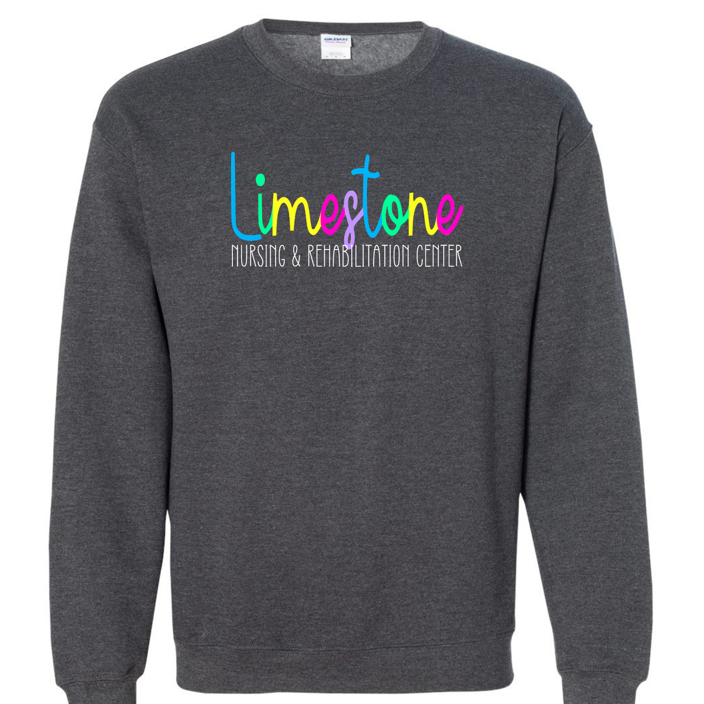 Limestone Nursing & Rehabilitation Center Neon Script Gray