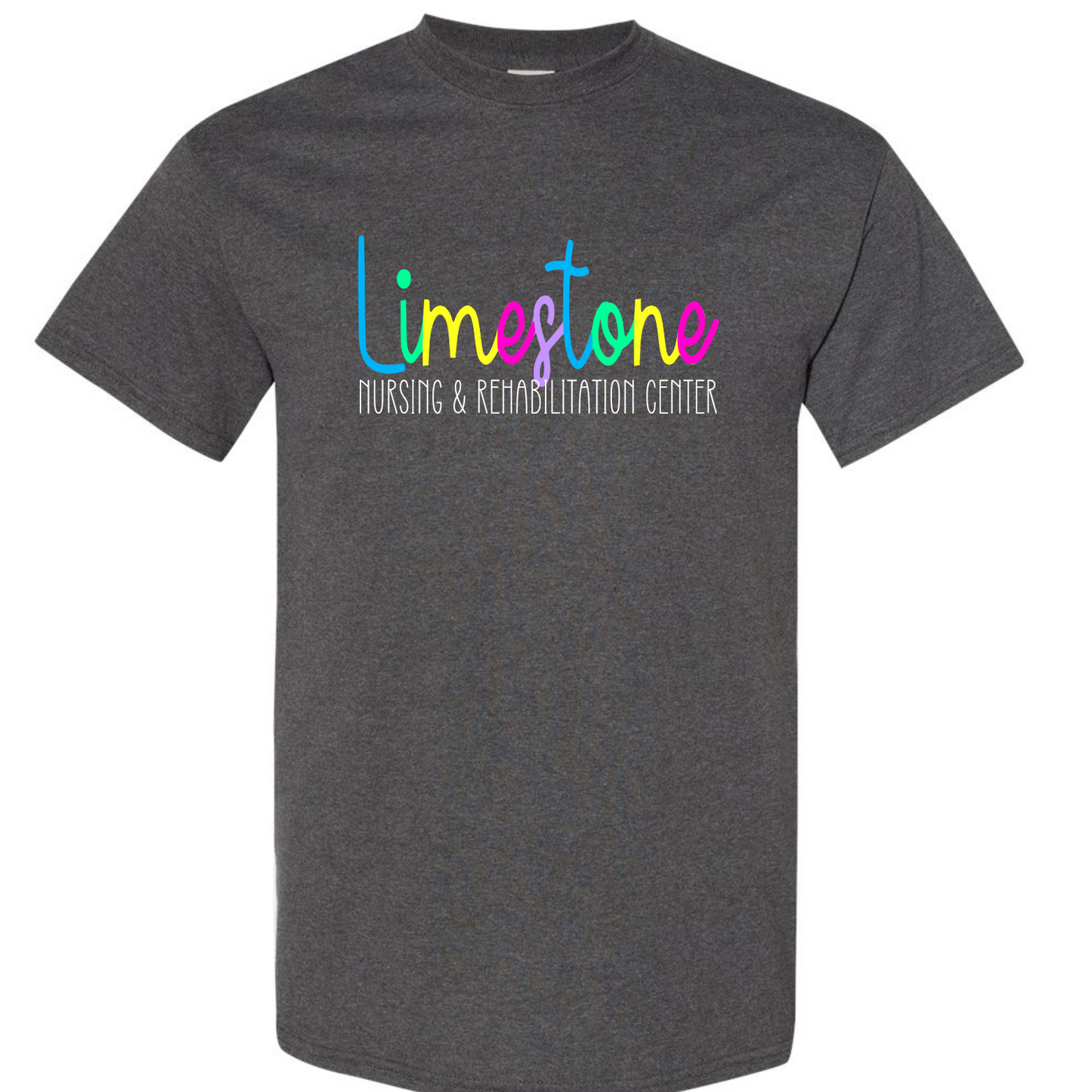 Limestone Nursing & Rehabilitation Center Neon Script Gray