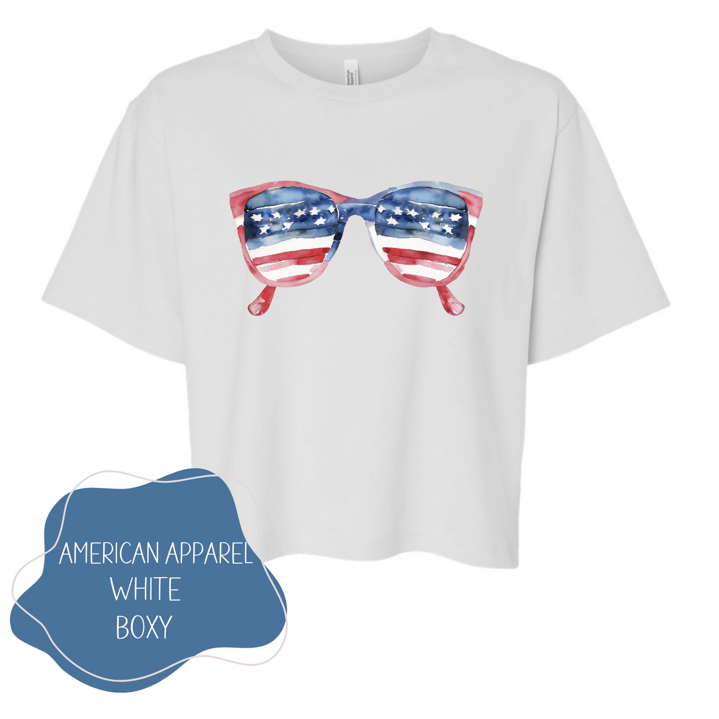 4th of July Sunglasses - White