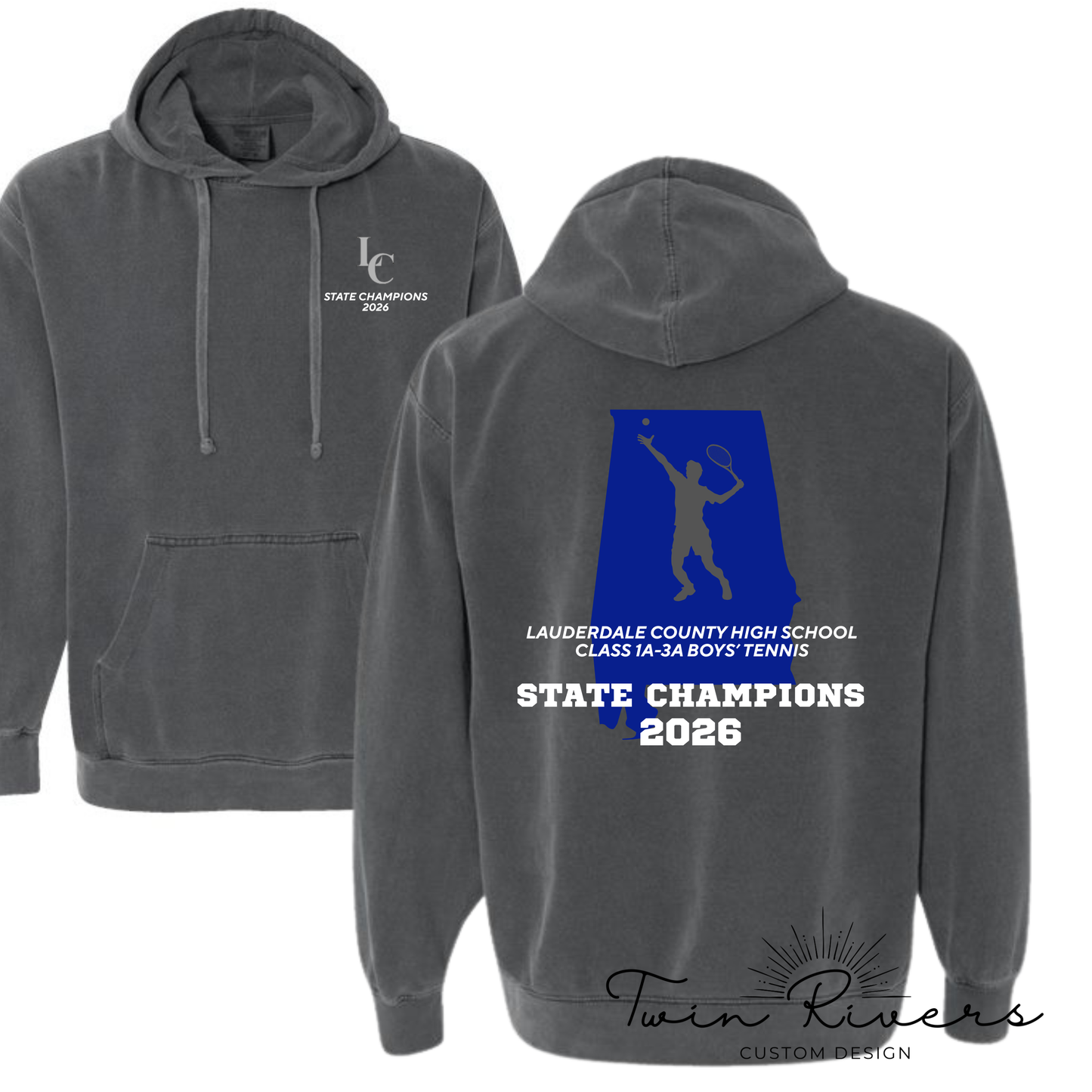 LC Boys' Tennis Champions - Blue State Design