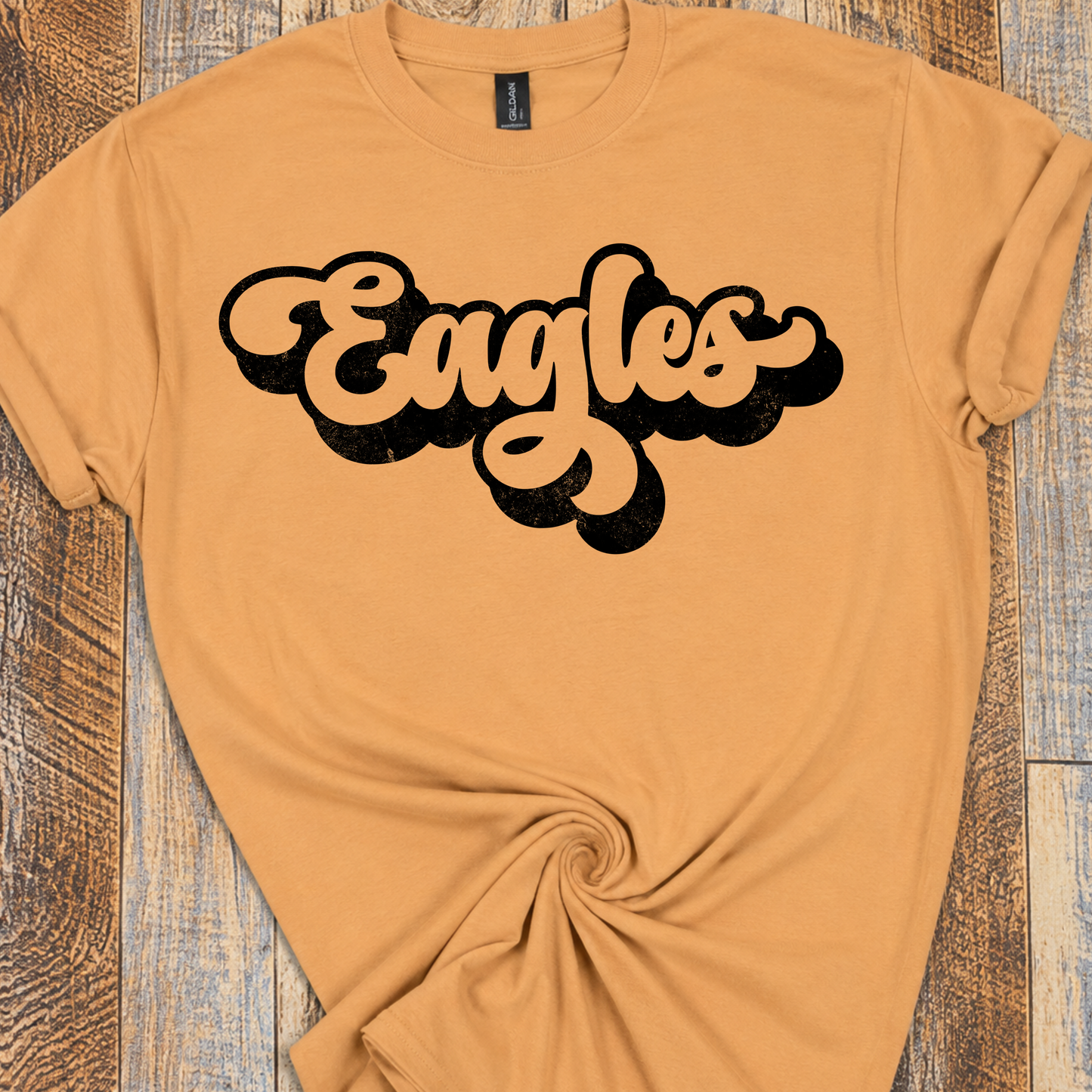 Athens Golden Eagles Retro Script Tee - Adult