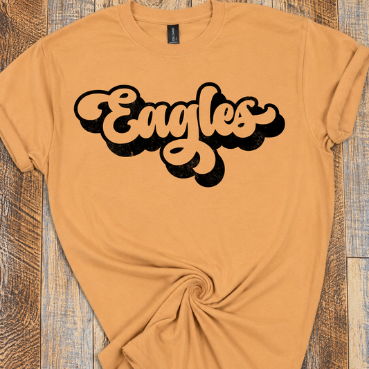 Athens Golden Eagles Retro Script Tee - Adult