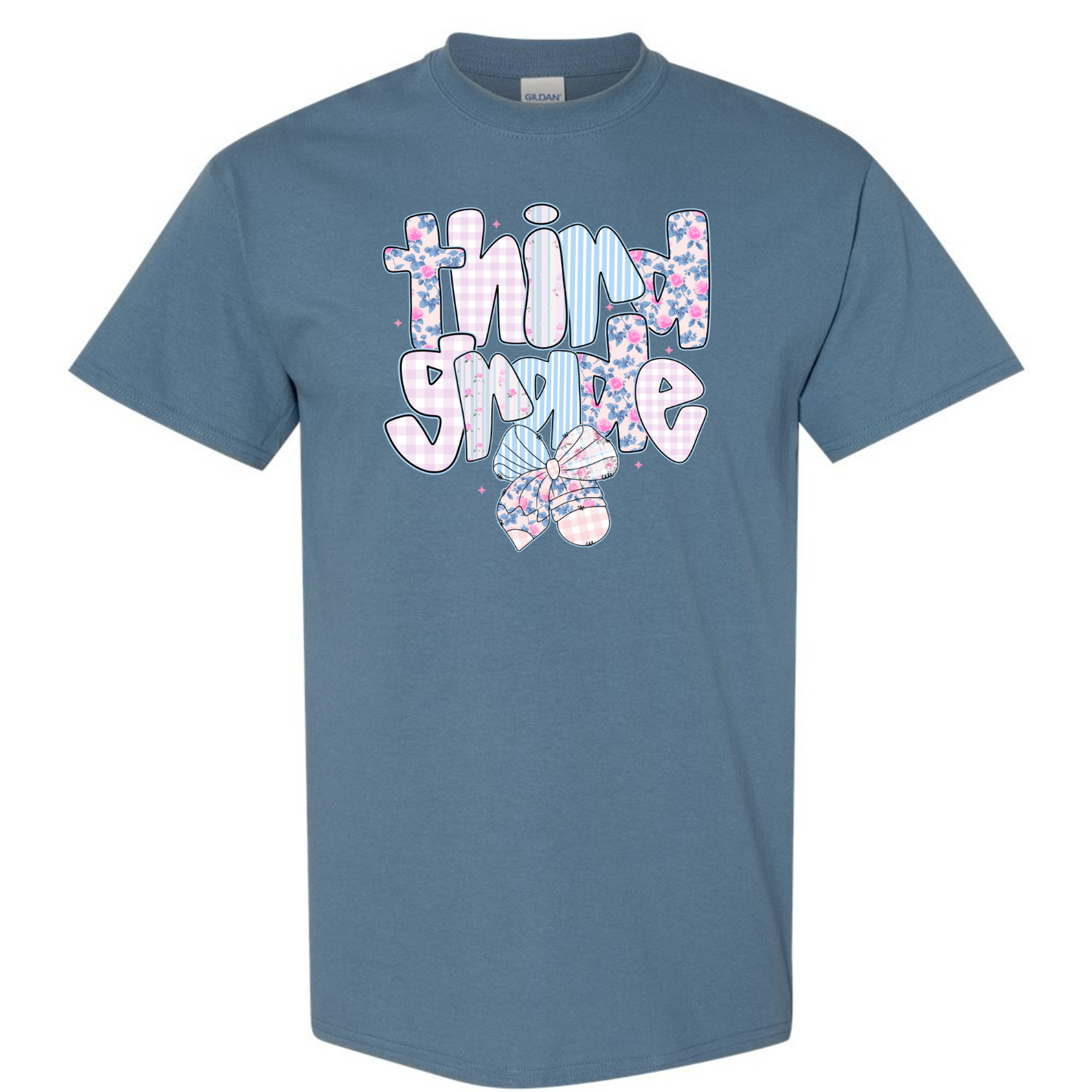 Floral Back to School Bubble Letters Third Grade