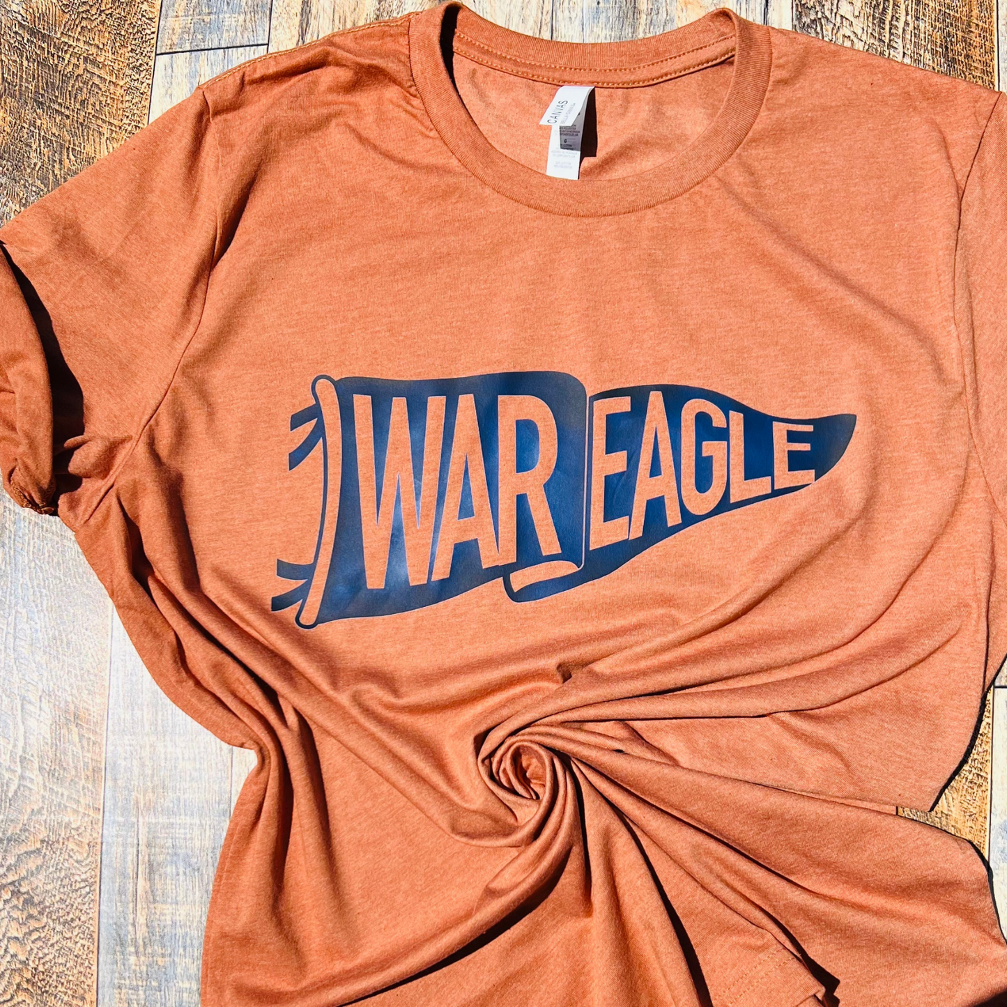 War Eagle Pennant - Bella Canvas Autumn Short Sleeve