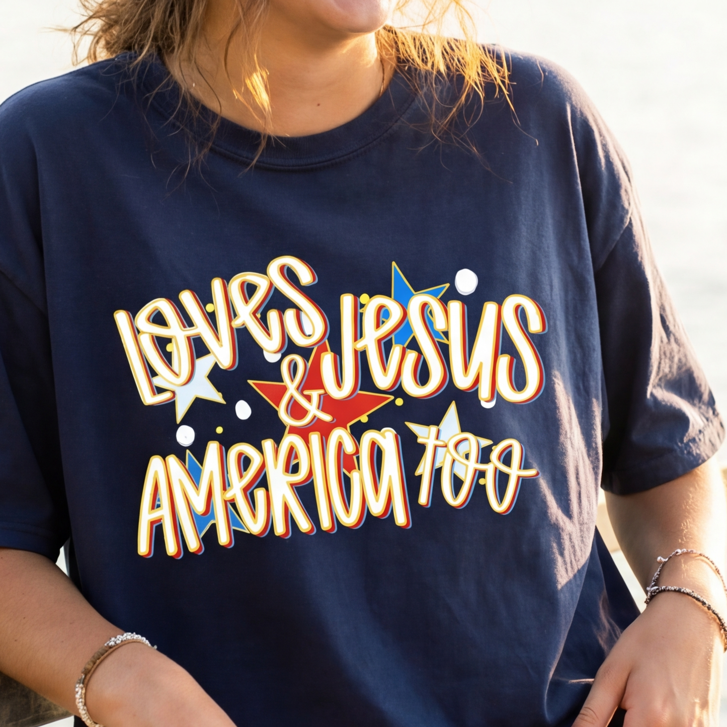 Loves Jesus & America Too - ADULT