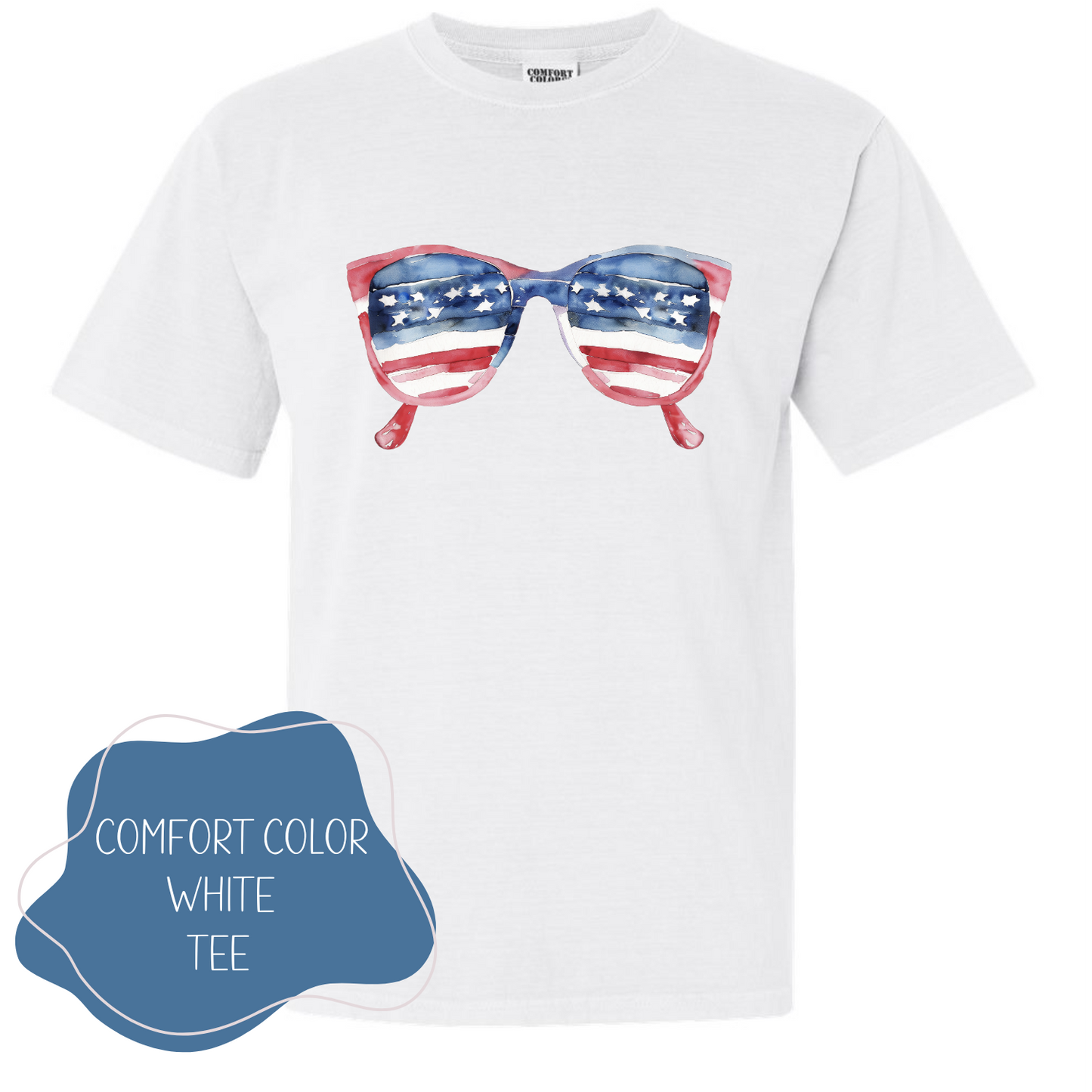 4th of July Sunglasses - White