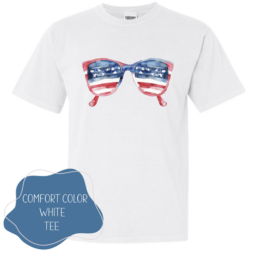 4th of July Sunglasses - White