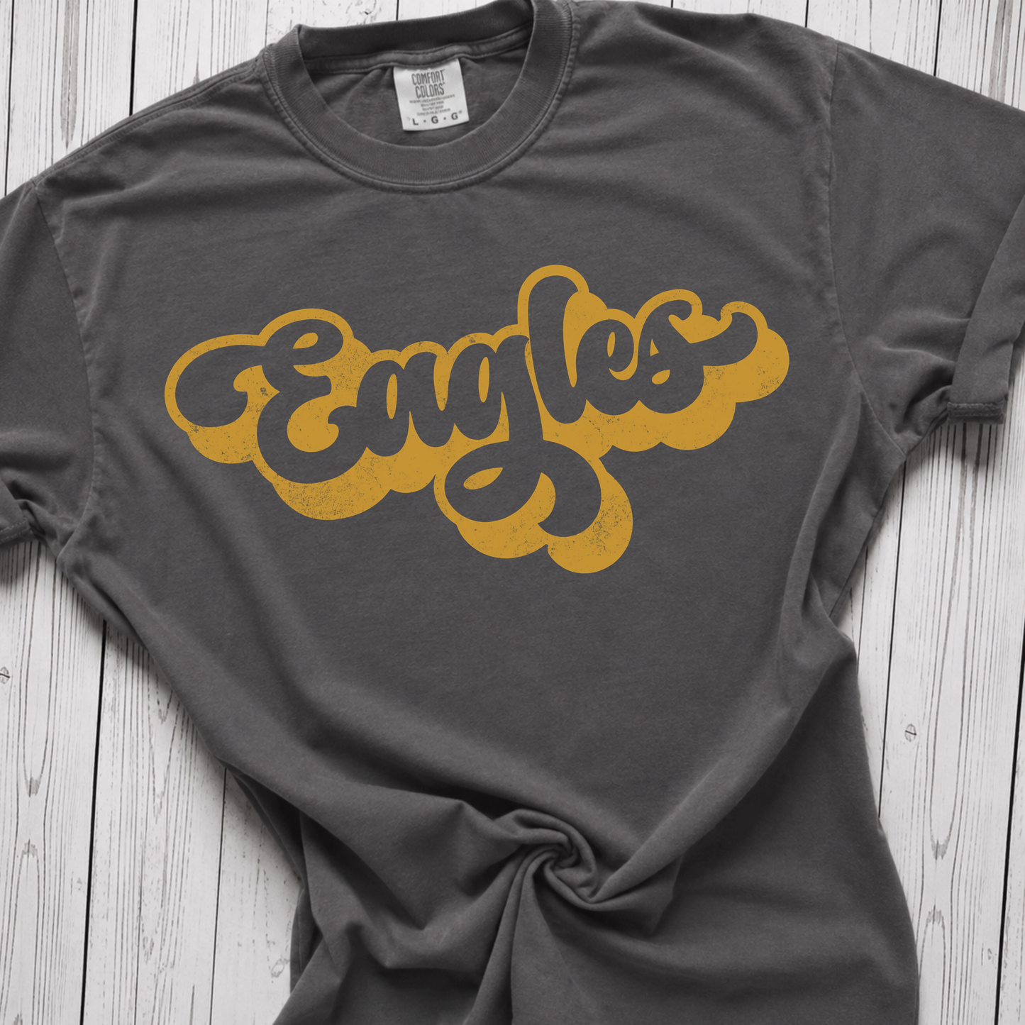 Athens Golden Eagles Retro Script Tee - Adult