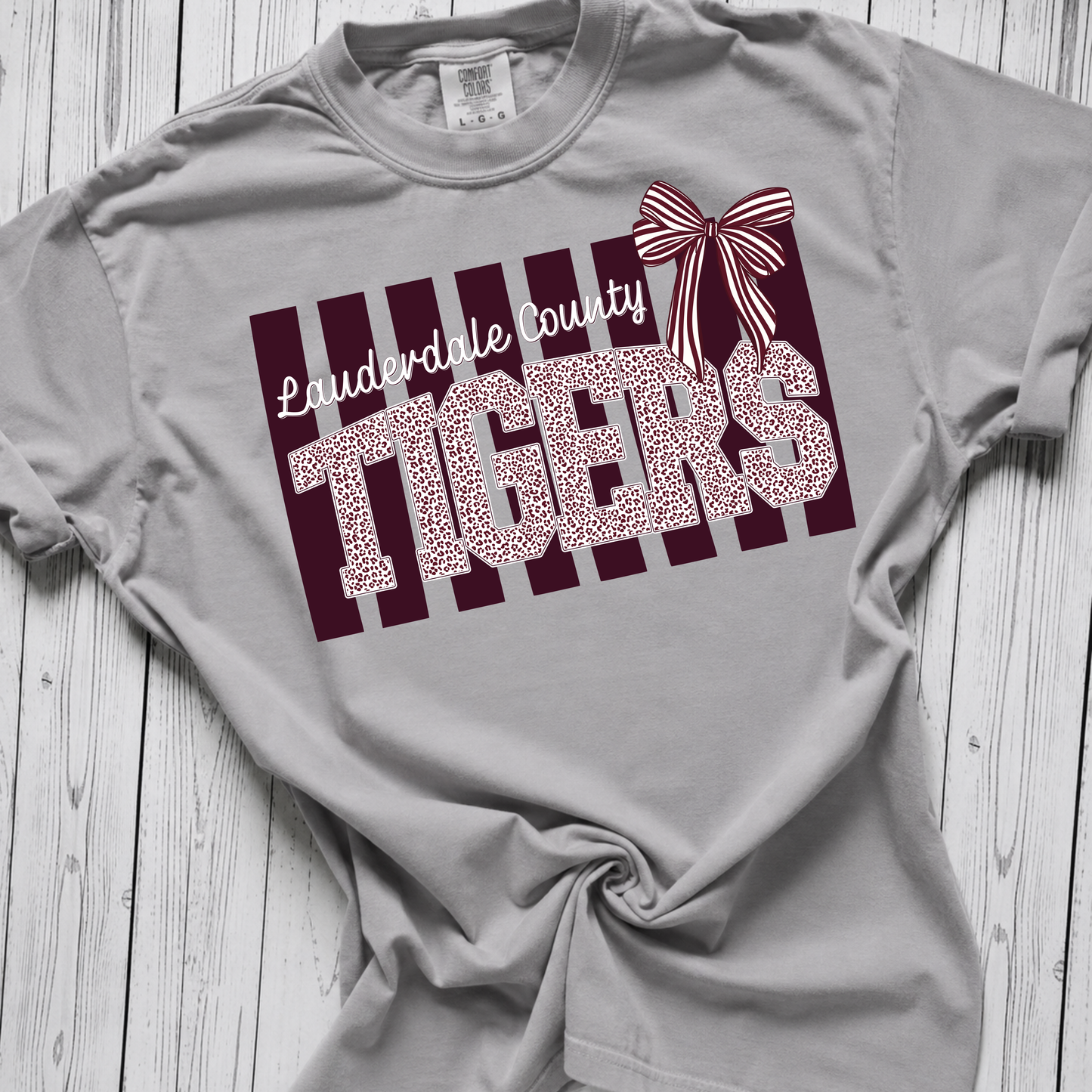 LCHS Tigers Preppy Stripe - ADULT