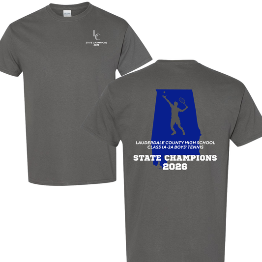 LC Boys' Tennis Champions - Blue State Design