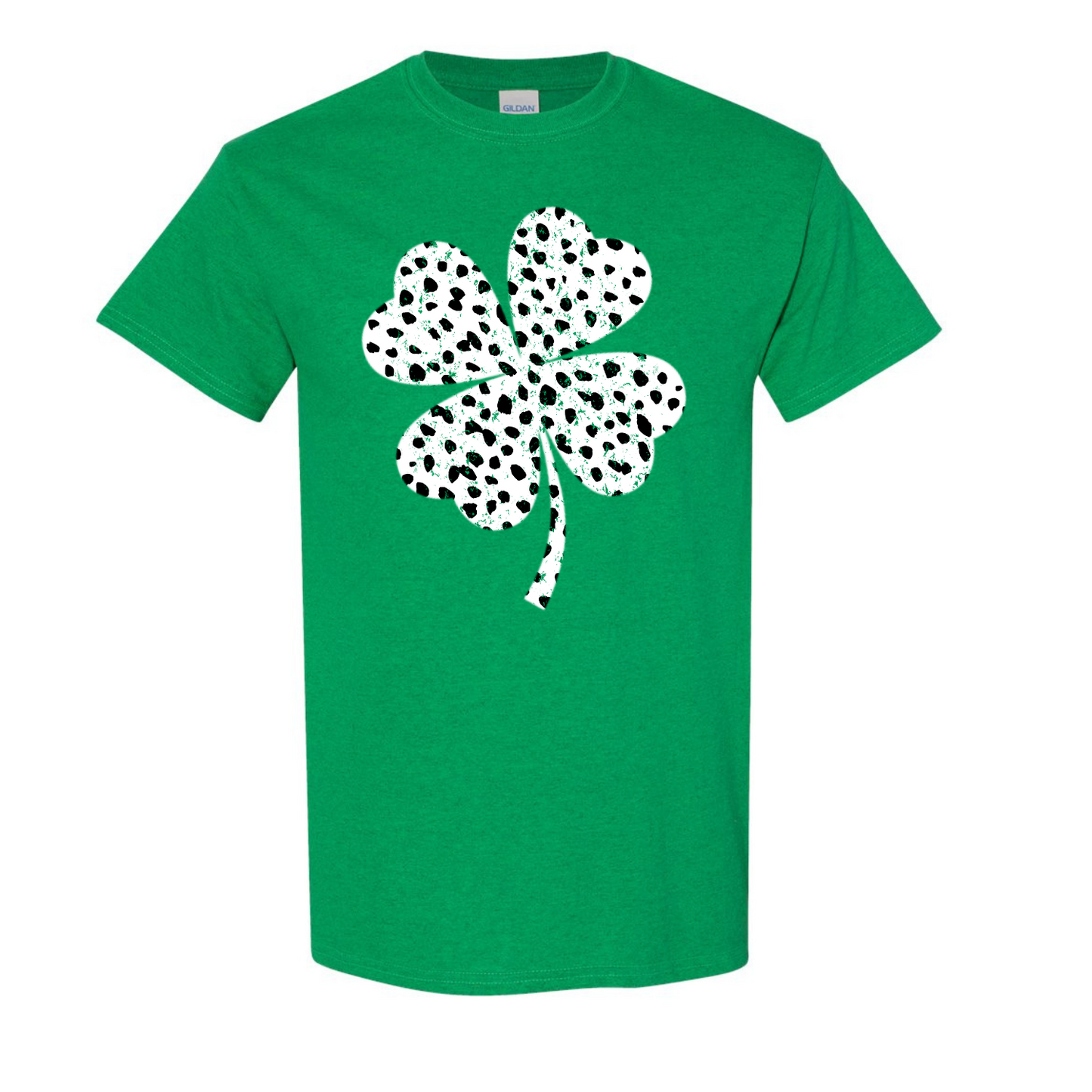 Dalmatian Print Shamrock