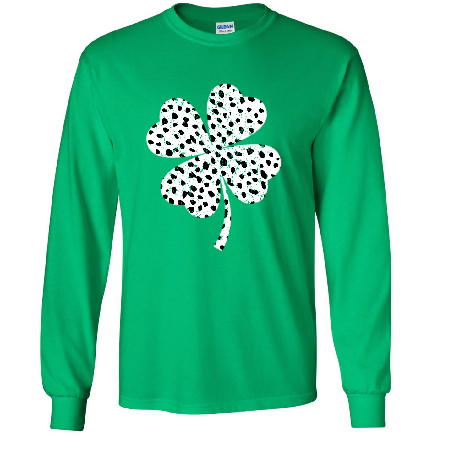 Dalmatian Print Shamrock