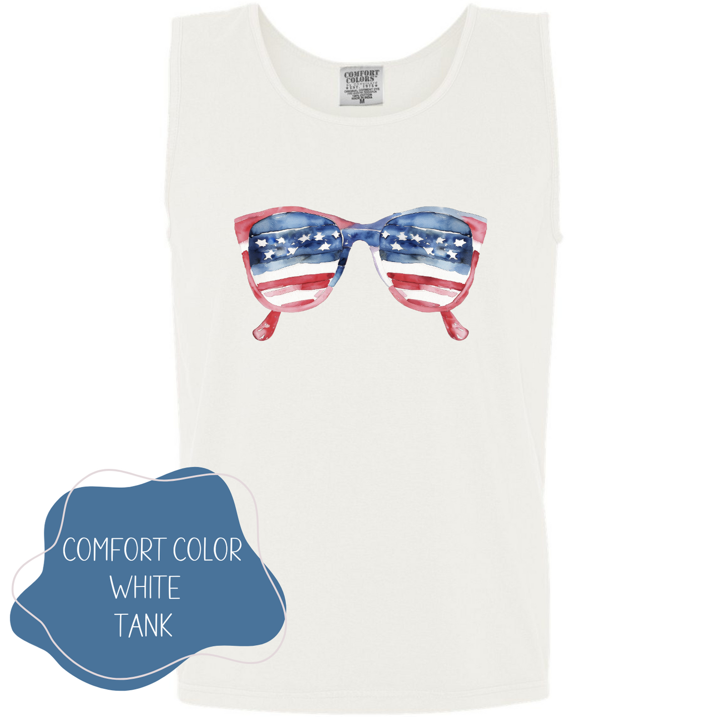 4th of July Sunglasses - White