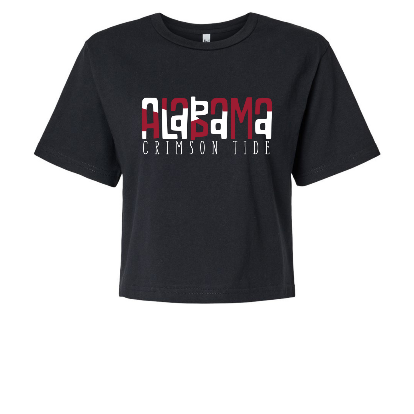 Alabama Crimson Tide - Black Boxy Tee