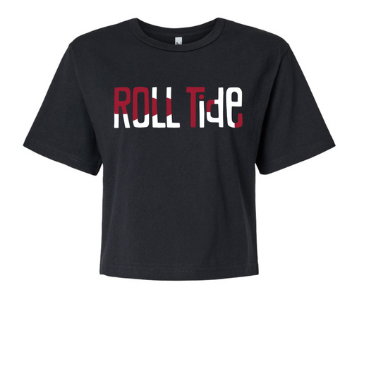 Roll Tide - Black Boxy Tee